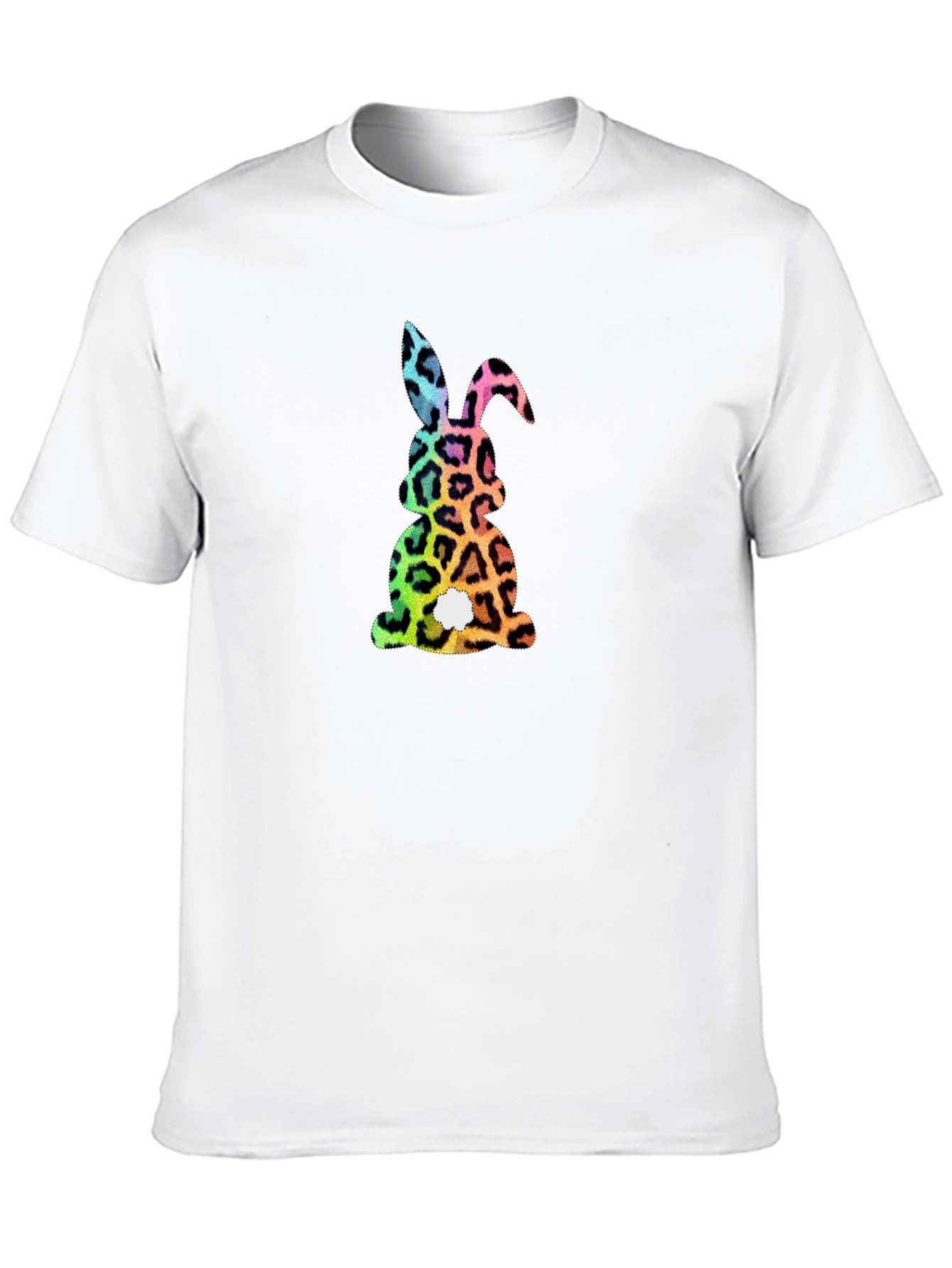 Easter Bunny Leopard Print Graphic Tee