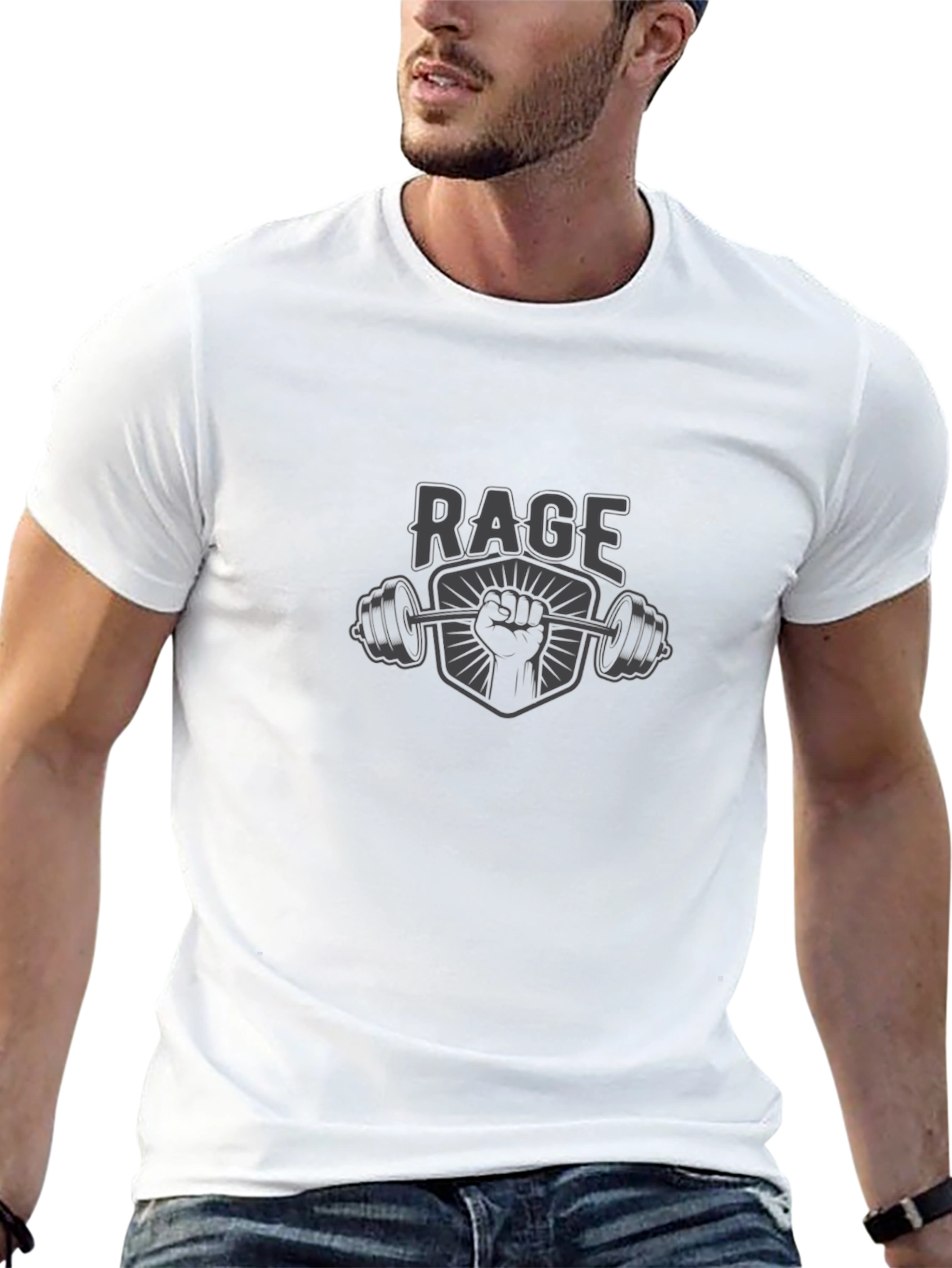 Rage Fitness Graphic T-Shirt - Black