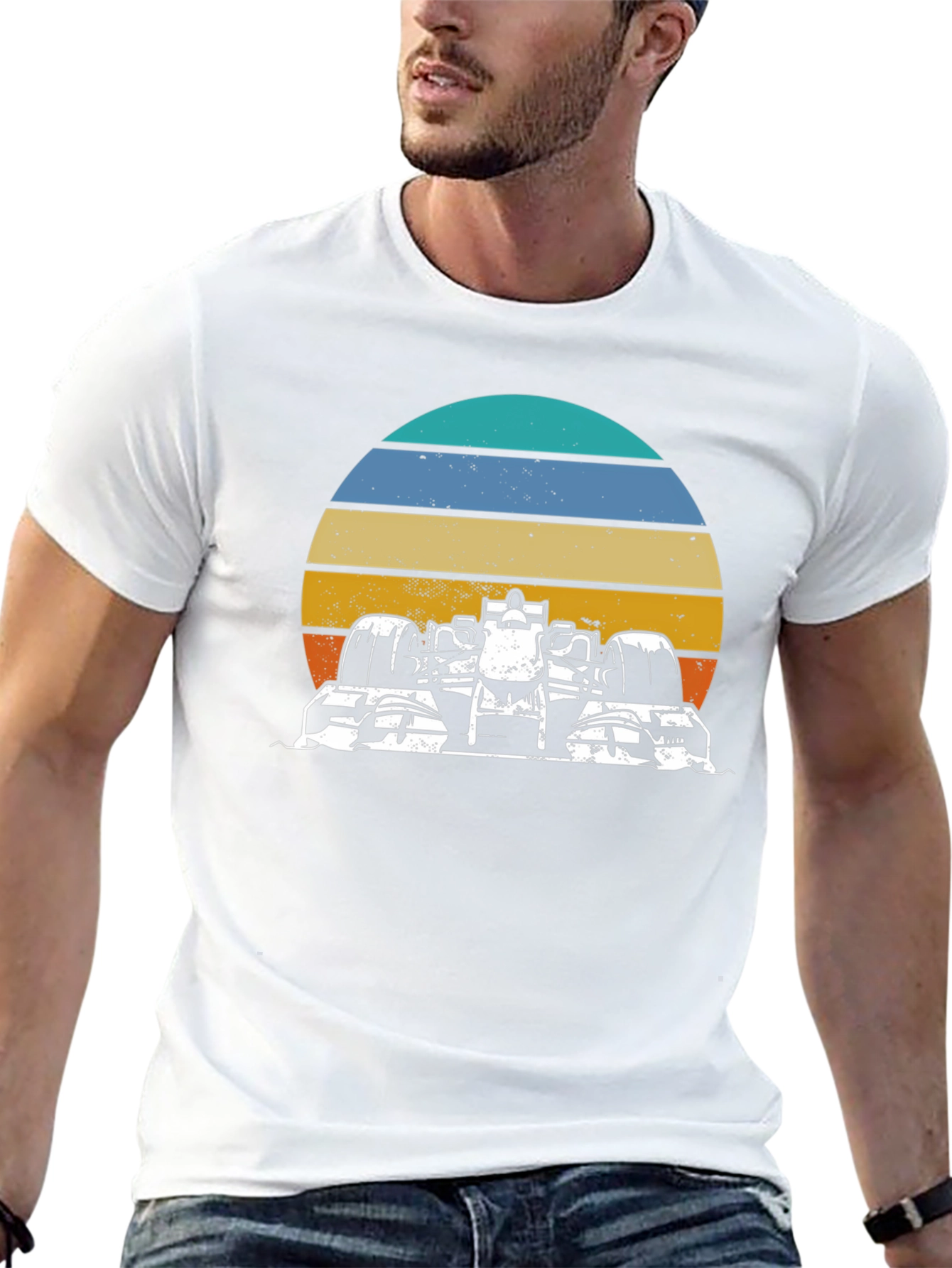 Retro Racing Car Graphic Tee