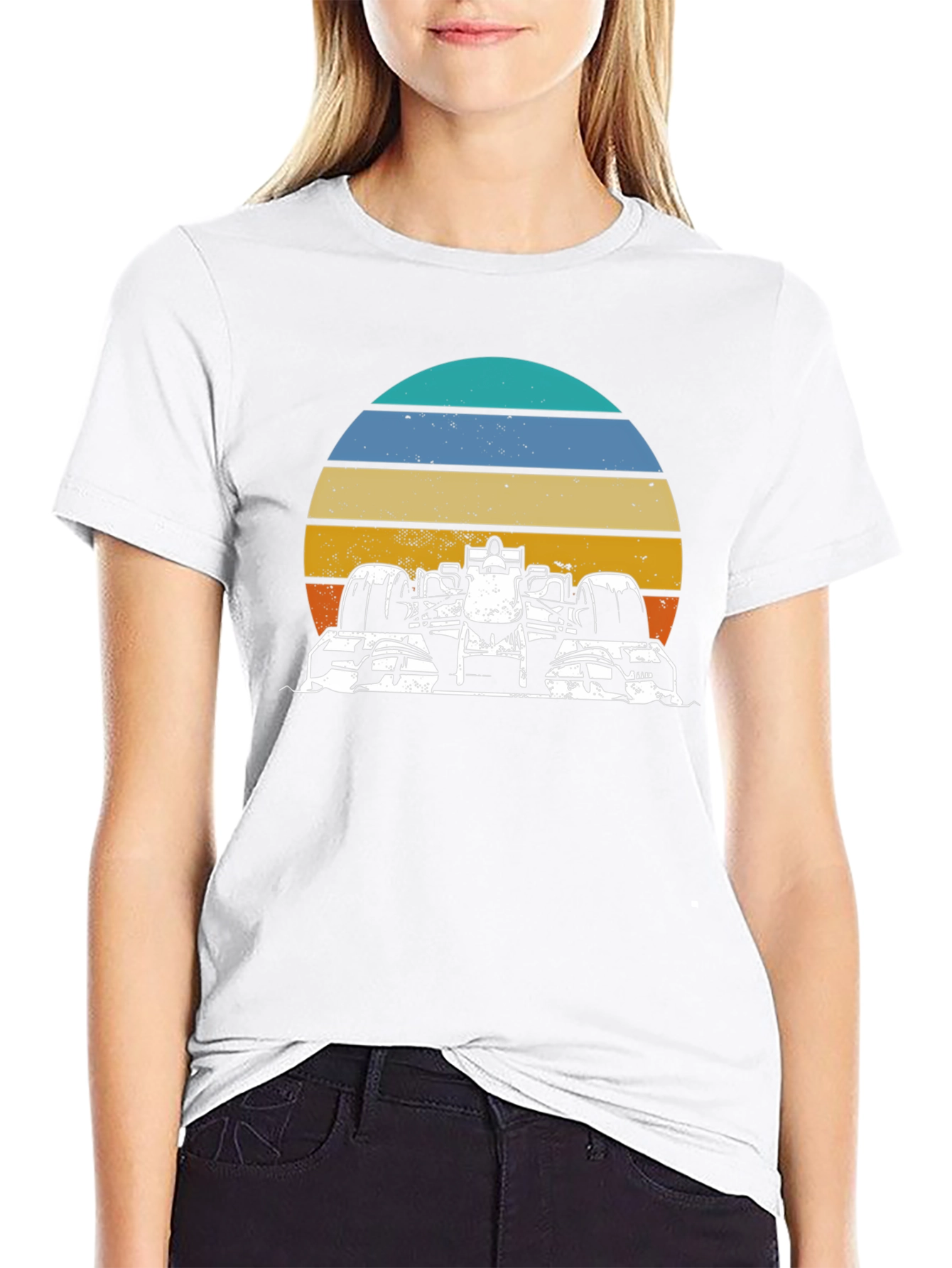 Retro Racing Car Graphic Tee
