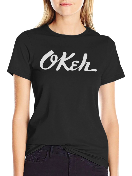 OKeh Script Graphic Black T-Shirt
