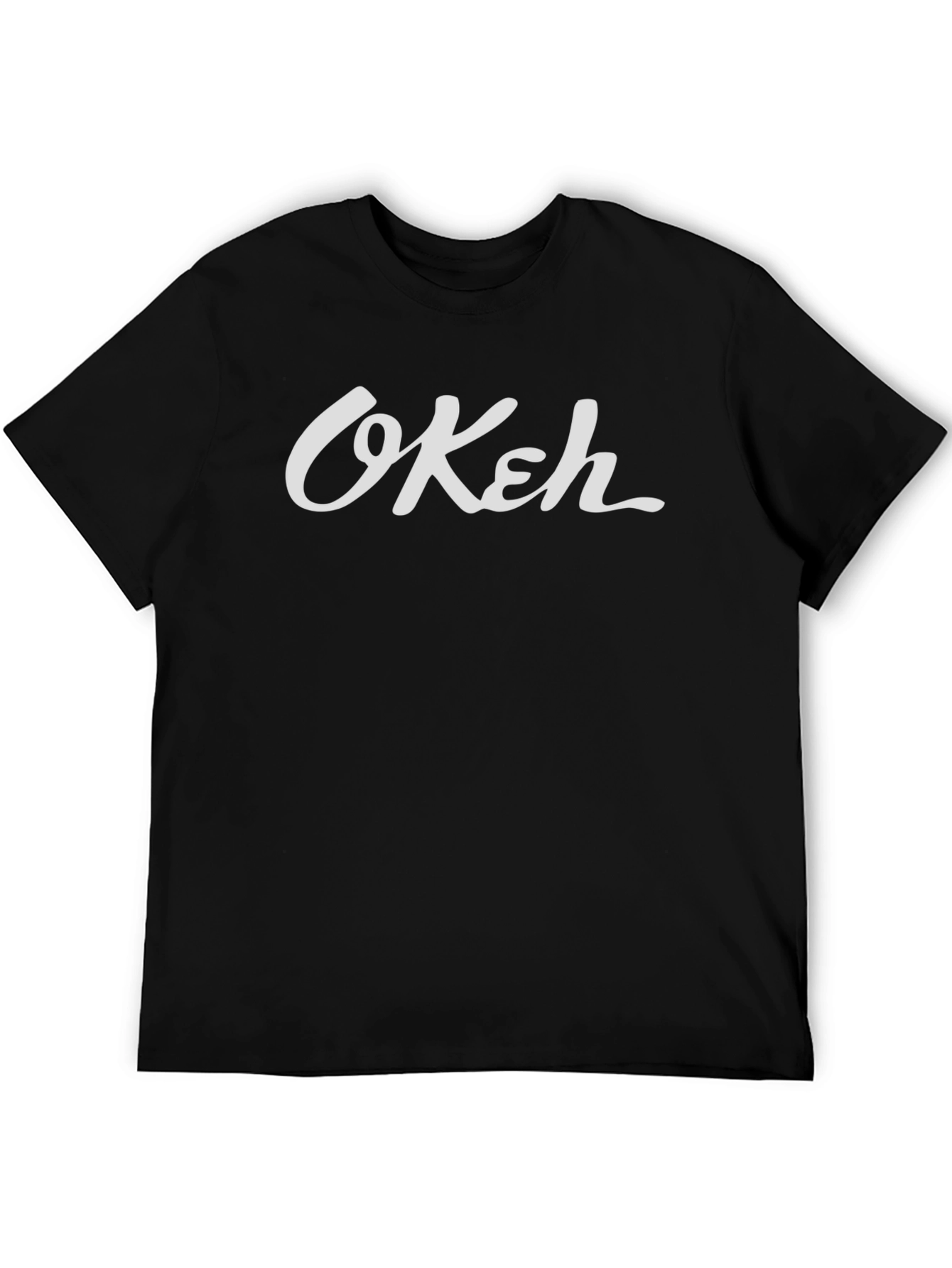 OKeh Script Graphic Black T-Shirt