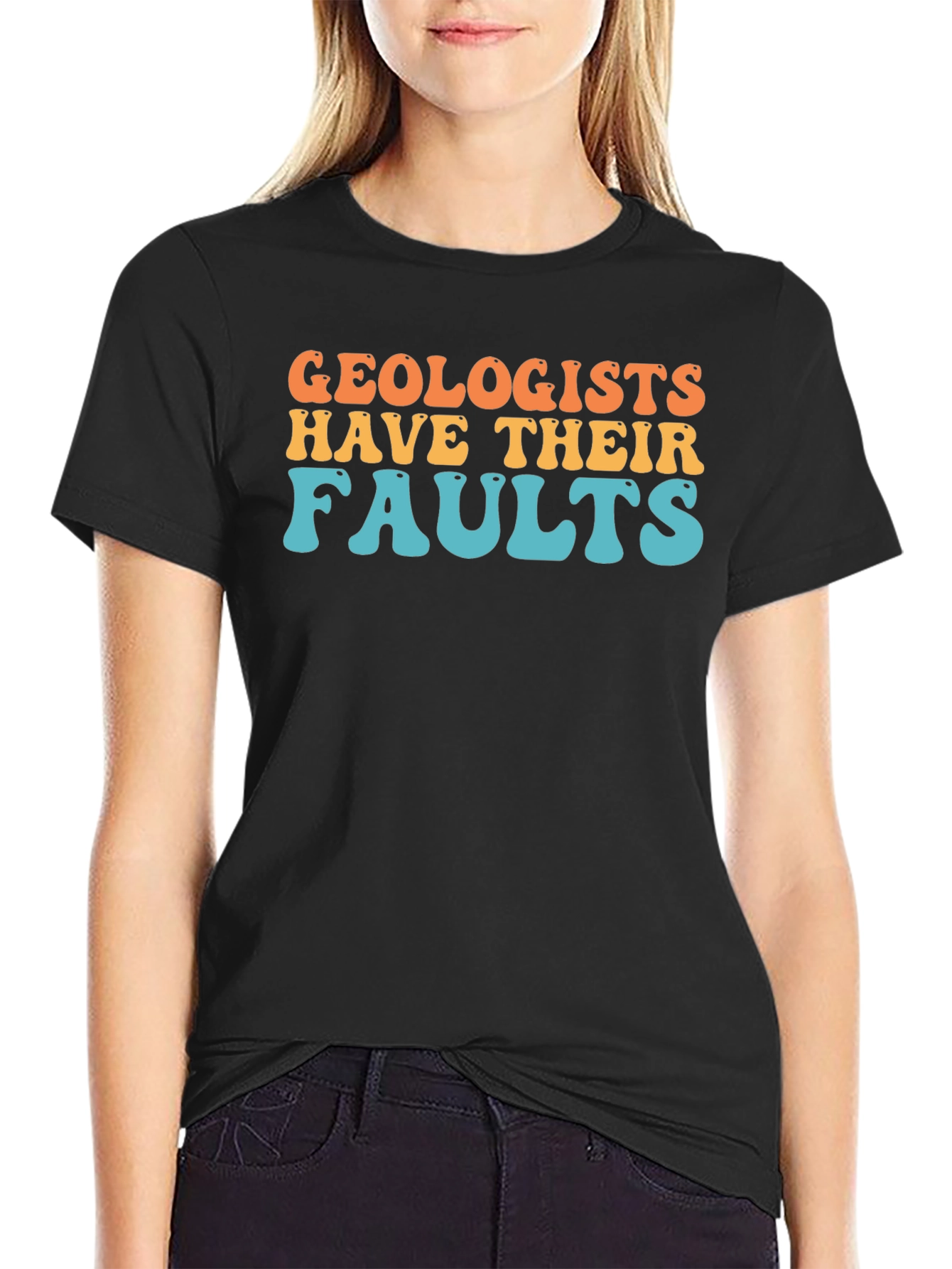 Geologists Have Their Faults Retro T-Shirt