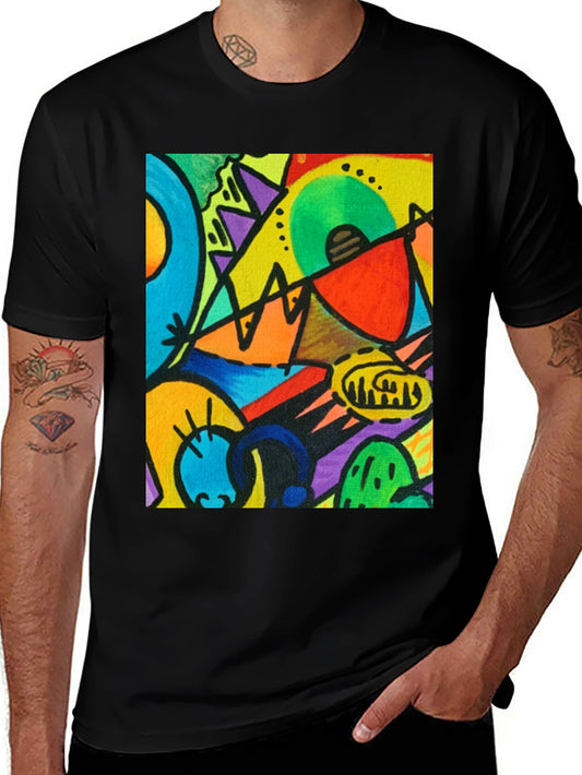 Abstract Art T-Shirt - Kandinsky Style Graphic Tee