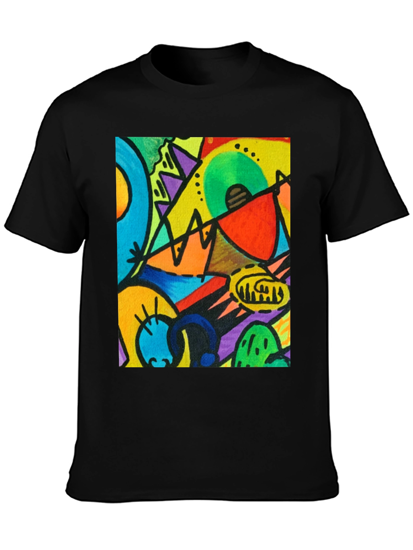 Abstract Art T-Shirt - Kandinsky Style Graphic Tee