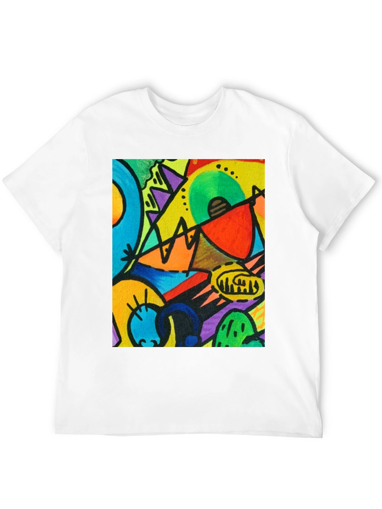 Abstract Art T-Shirt - Kandinsky Style Graphic Tee