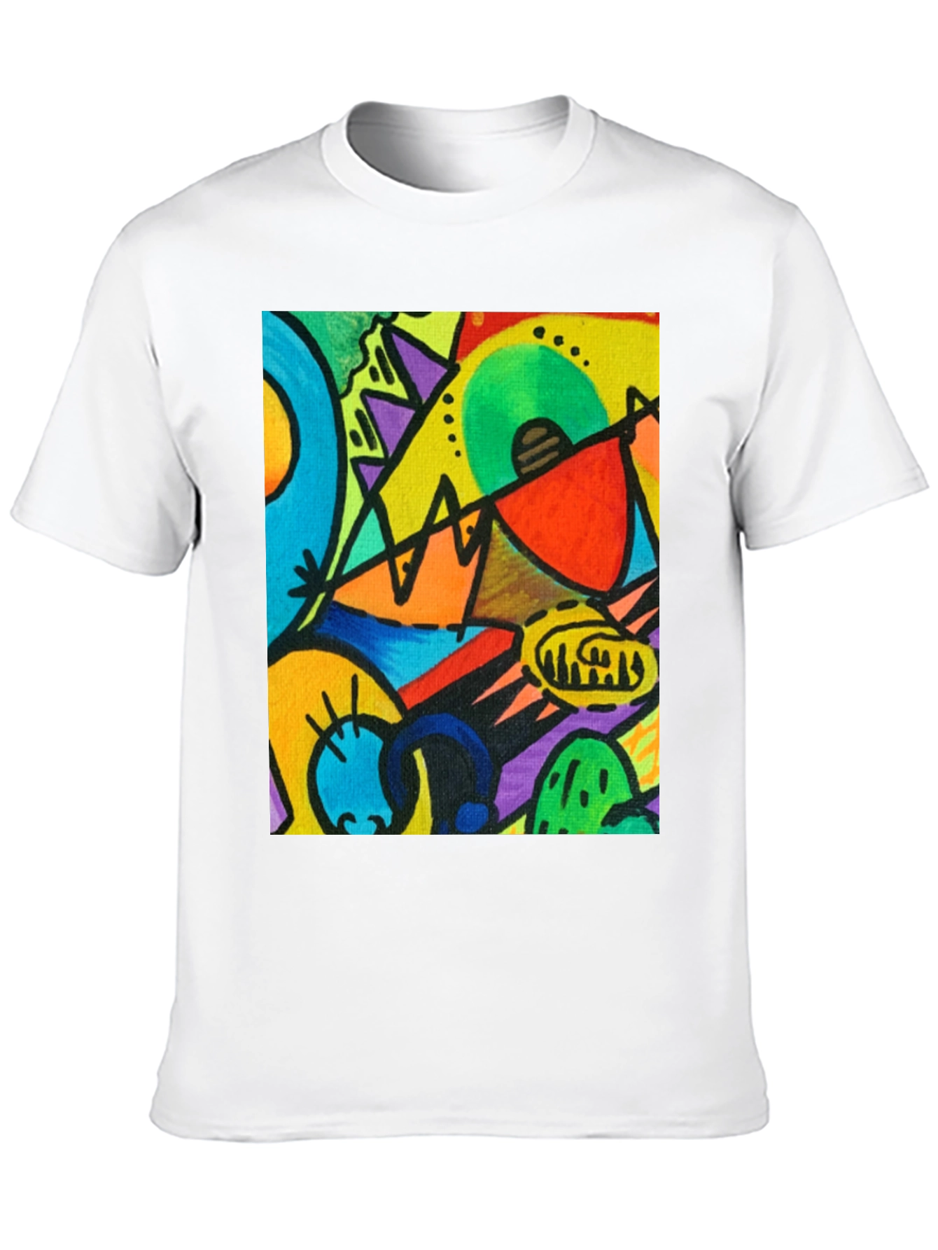Abstract Art T-Shirt - Kandinsky Style Graphic Tee
