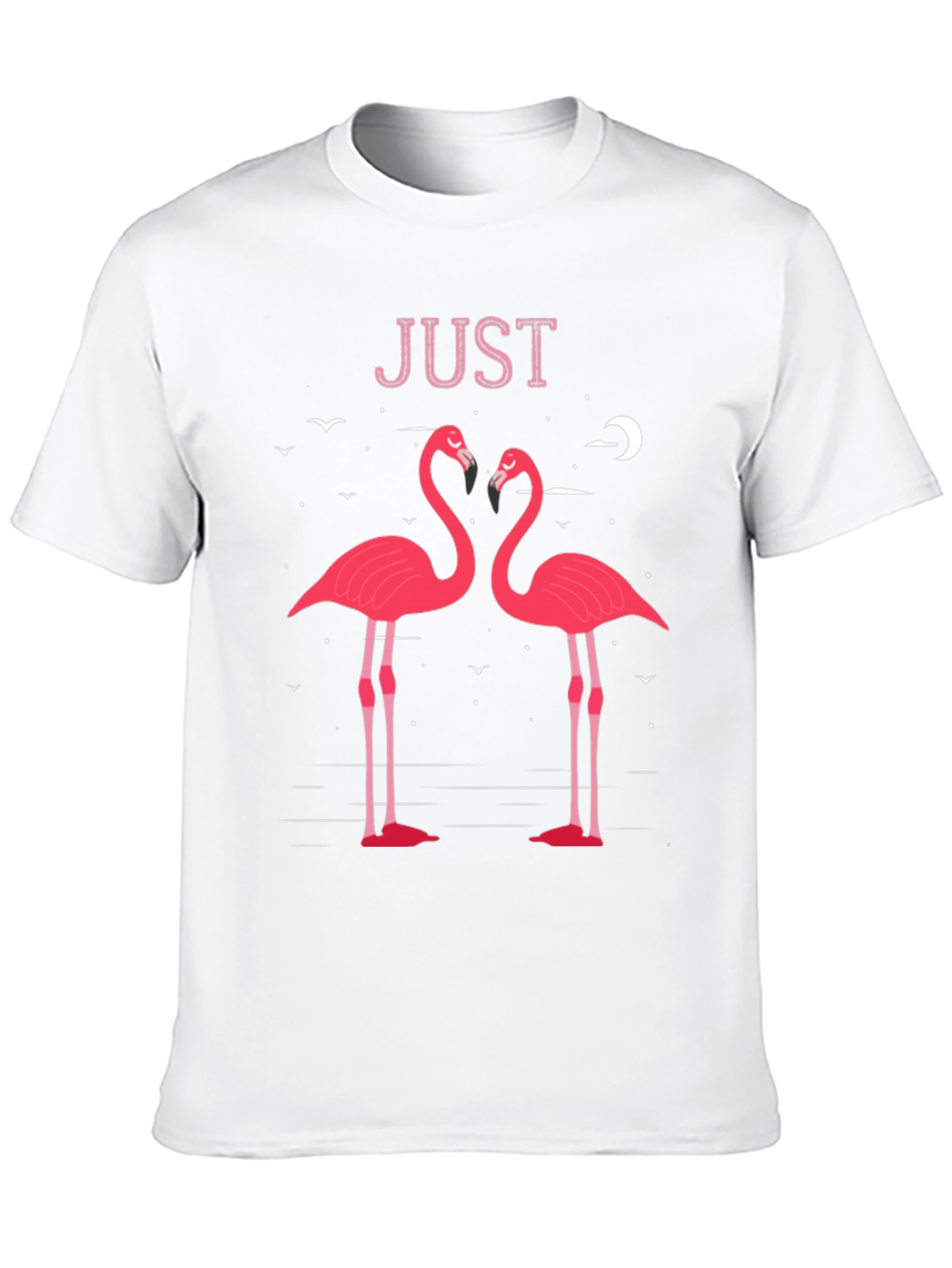 Romantic Flamingo Graphic Tee - Just Flamingos