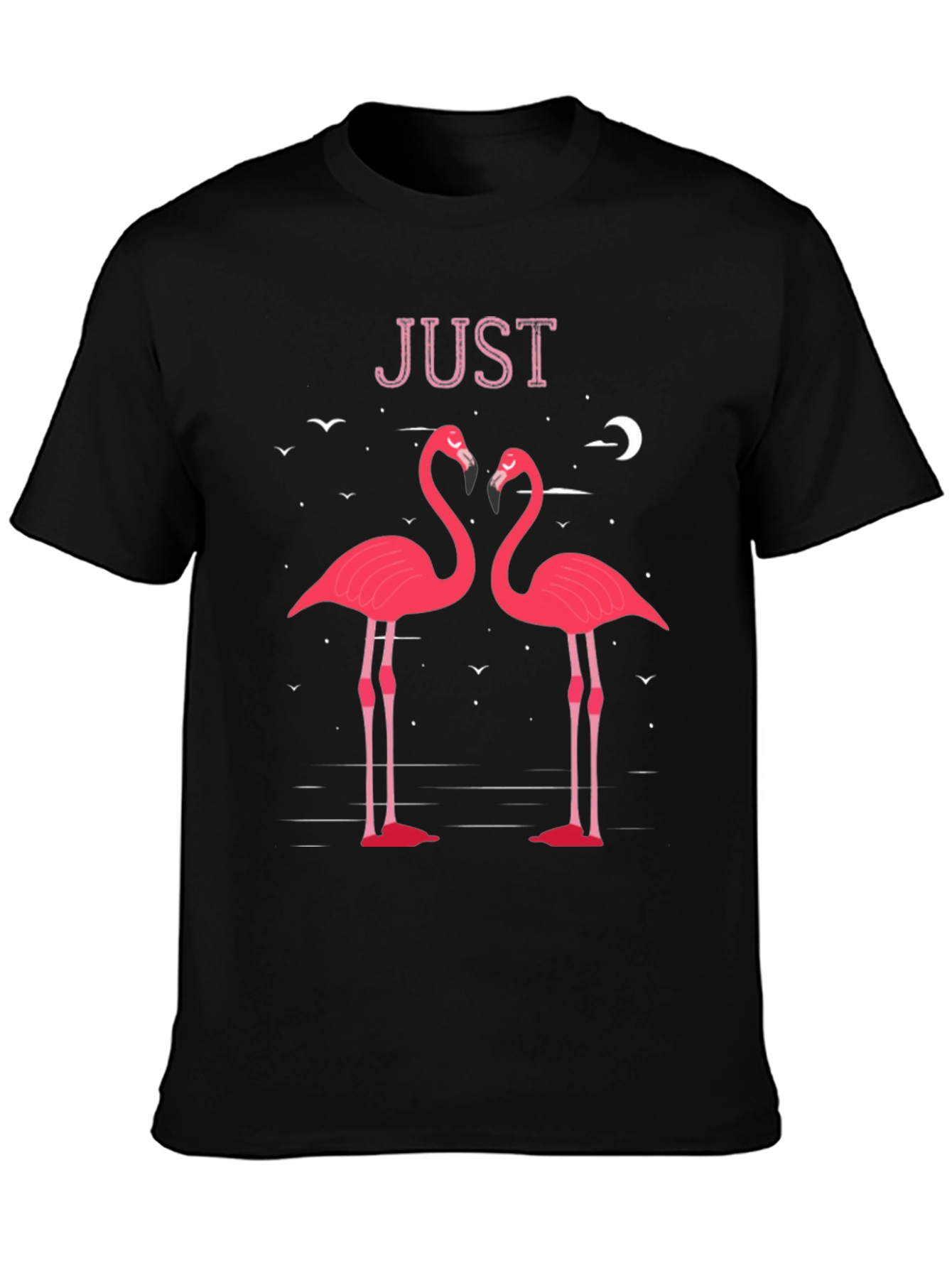 Romantic Flamingo Graphic Tee - Just Flamingos