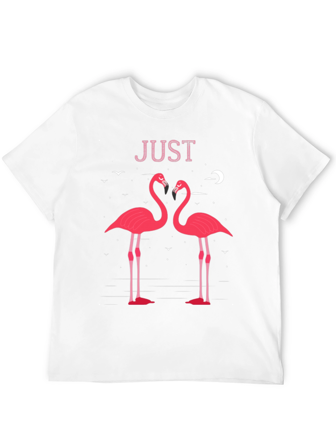 Romantic Flamingo Graphic Tee - Just Flamingos