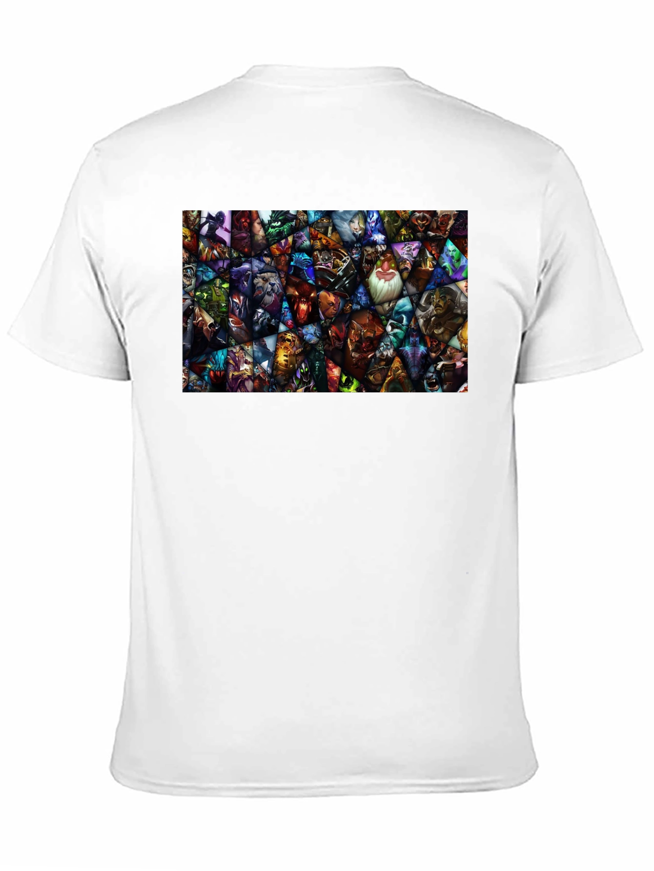 DOTA 2 Hero Mosaic Graphic Black T-Shirt