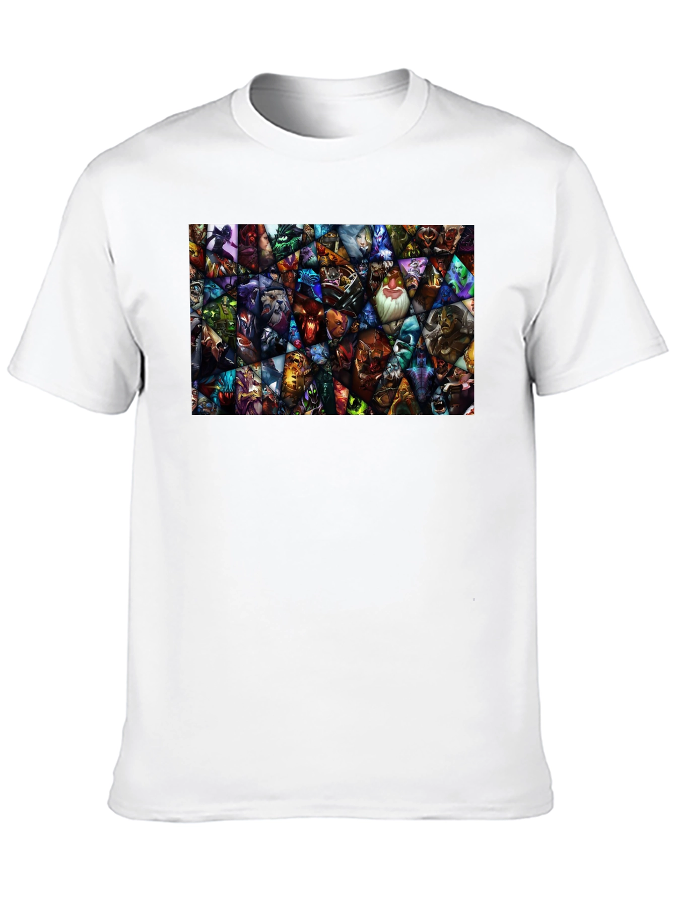 DOTA 2 Hero Mosaic Graphic Black T-Shirt
