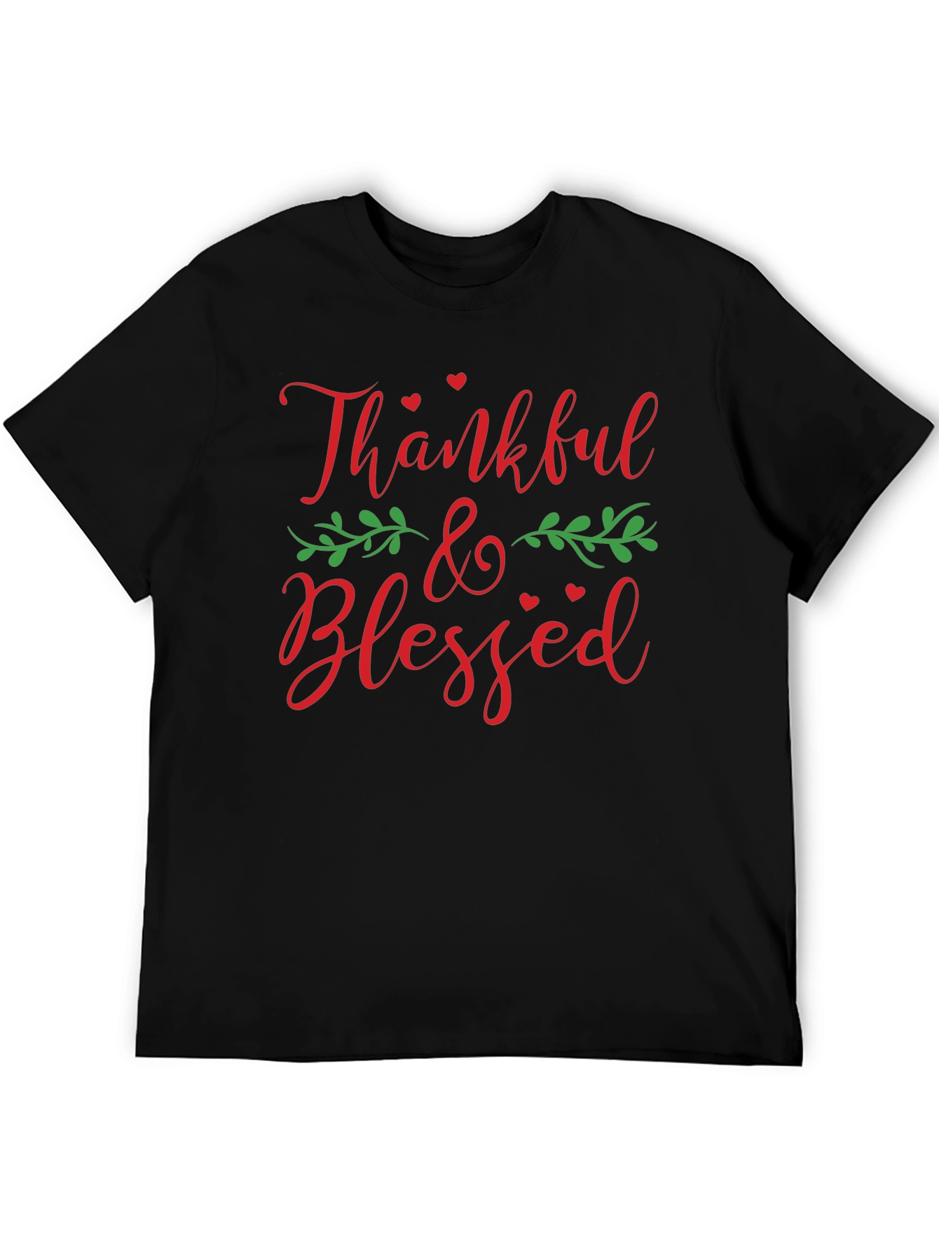 Thankful & Blessed Graphic T-Shirt
