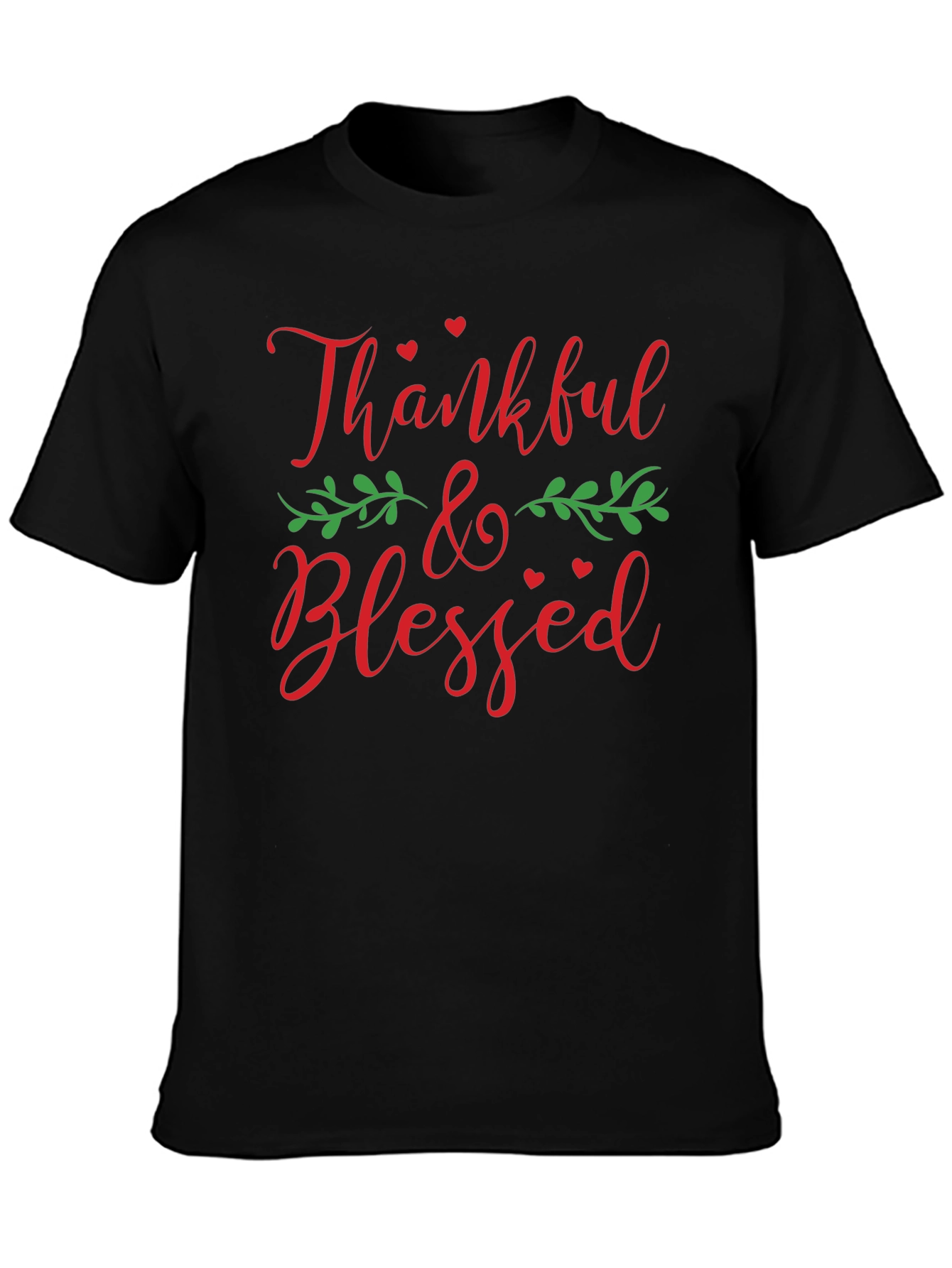 Thankful & Blessed Graphic T-Shirt