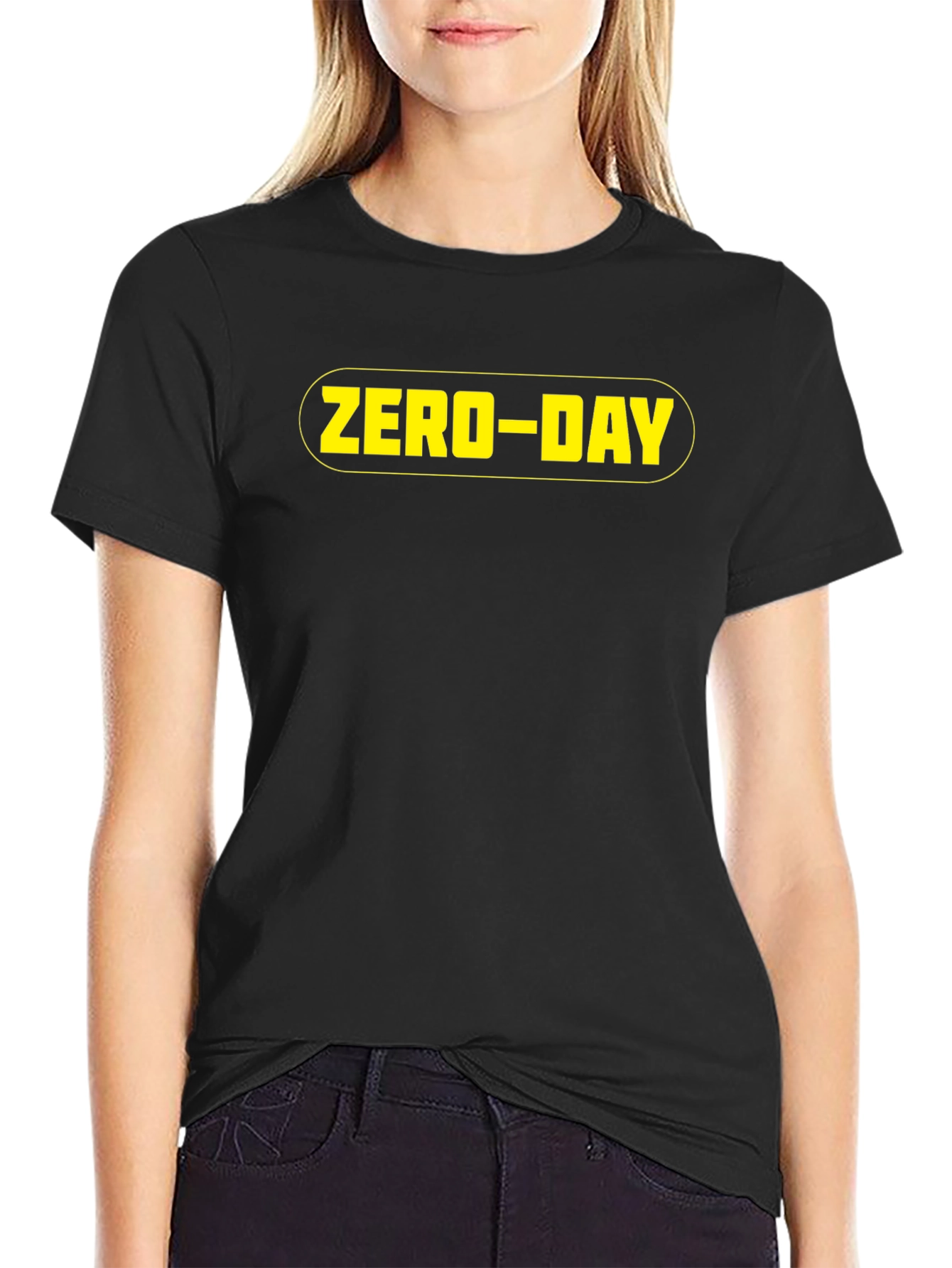 ZERO-DAY Black Graphic Tee - Hacker Style