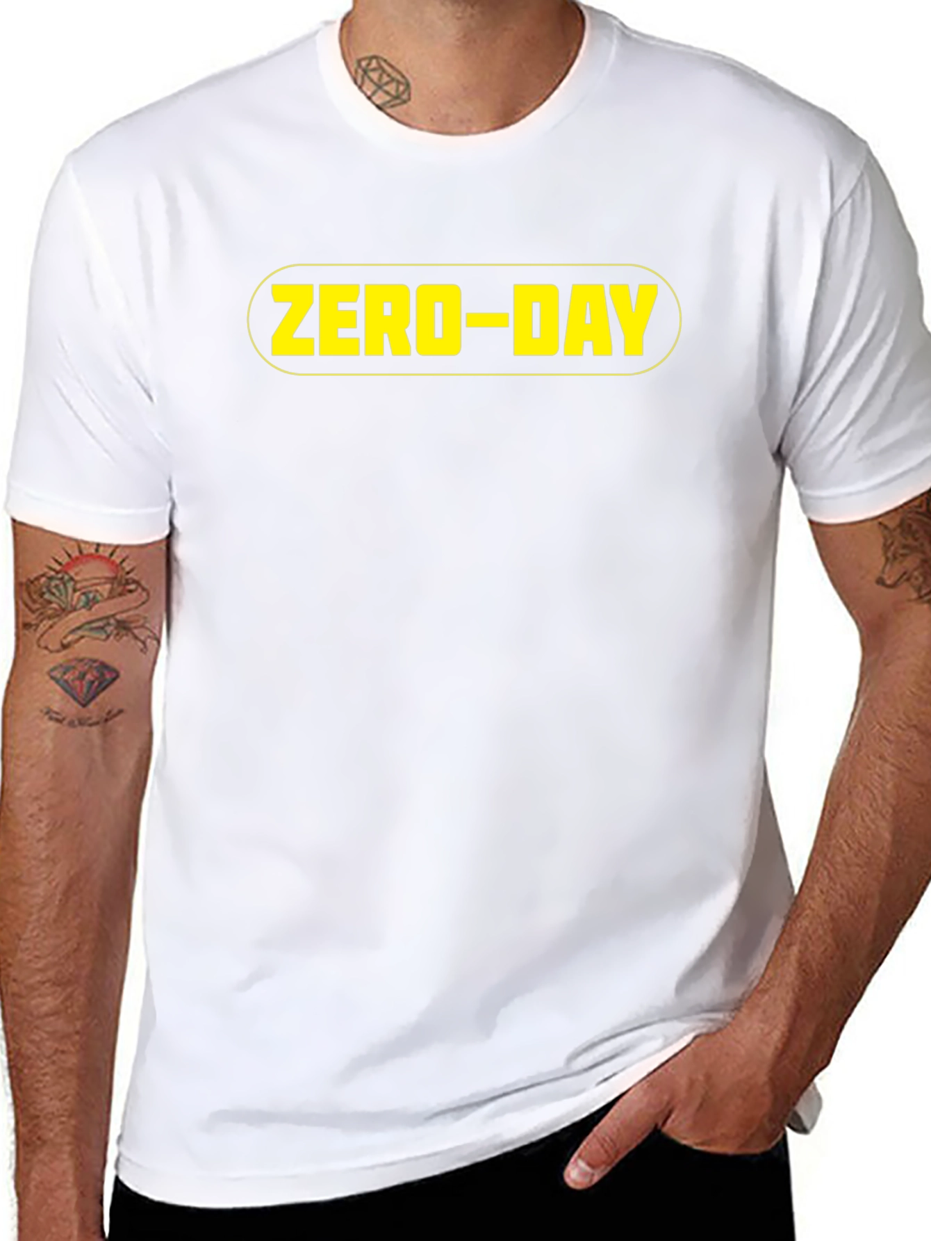 ZERO-DAY Black Graphic Tee - Hacker Style