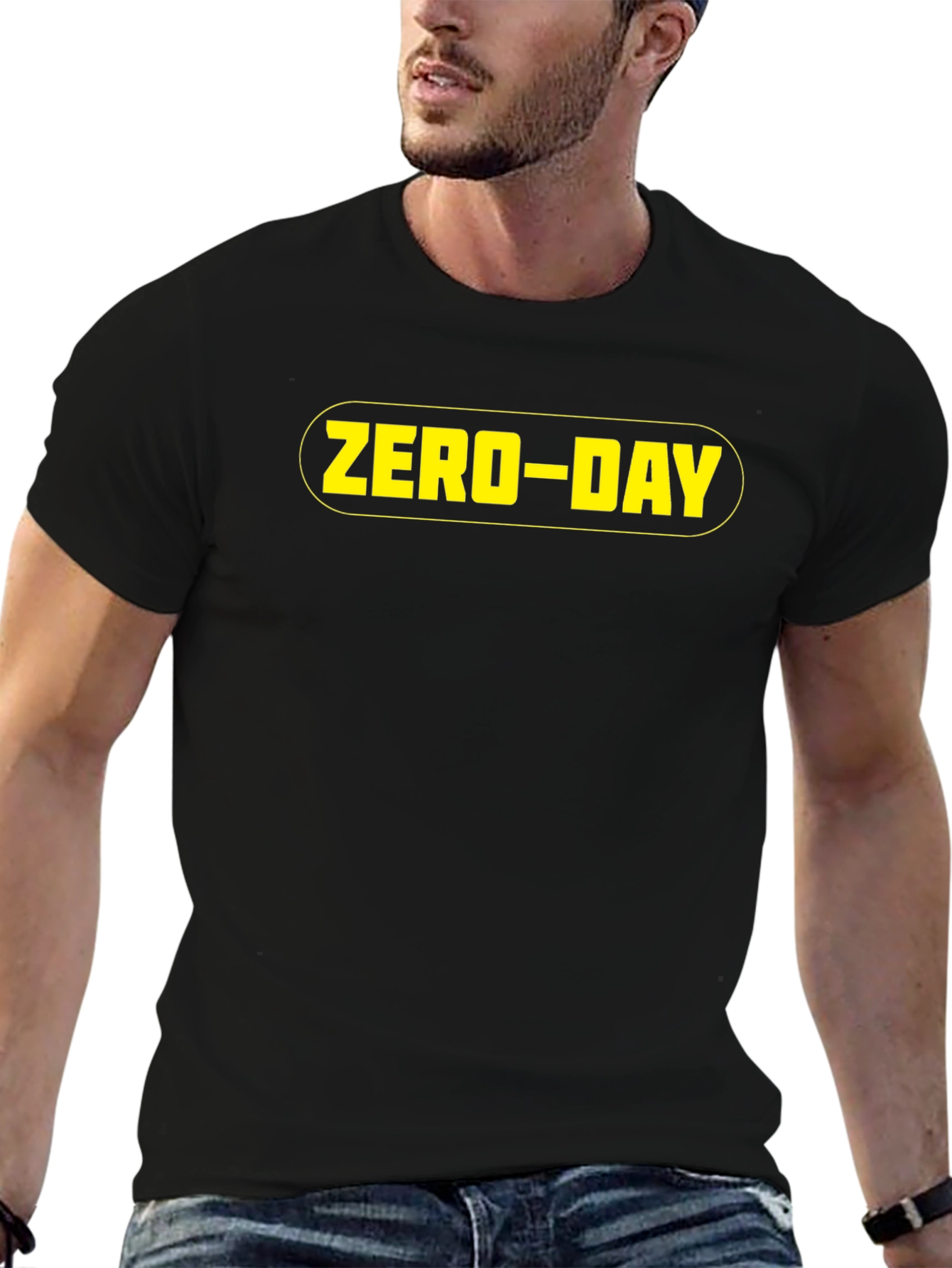ZERO-DAY Black Graphic Tee - Hacker Style