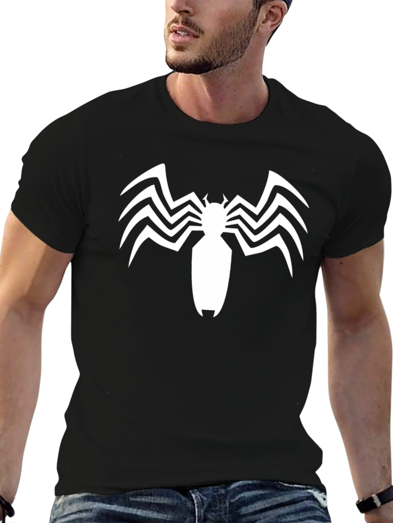Venom Spider-Man Black Graphic Tee