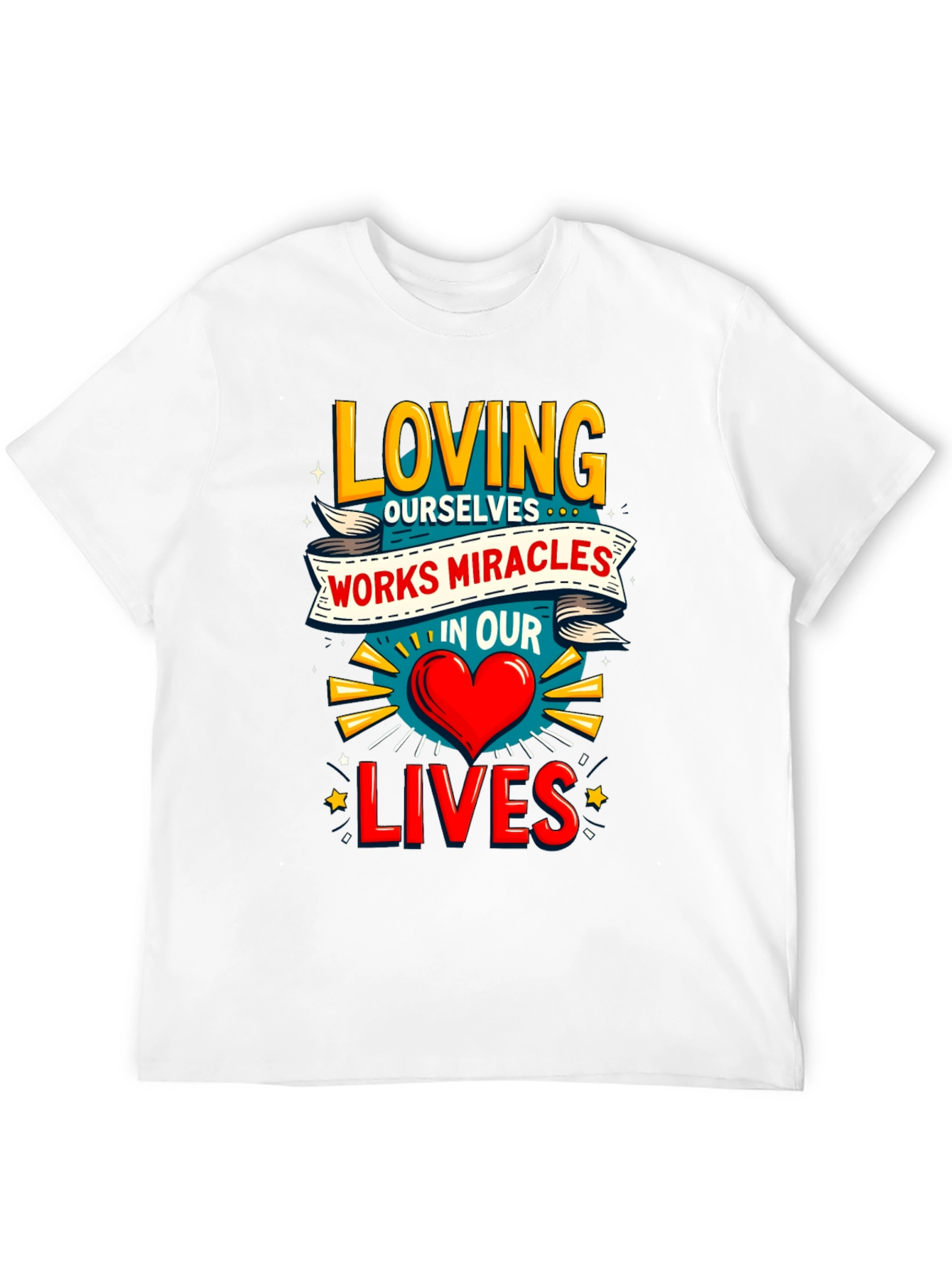 Loving Ourselves Graphic Tee - Black Cotton T-Shirt