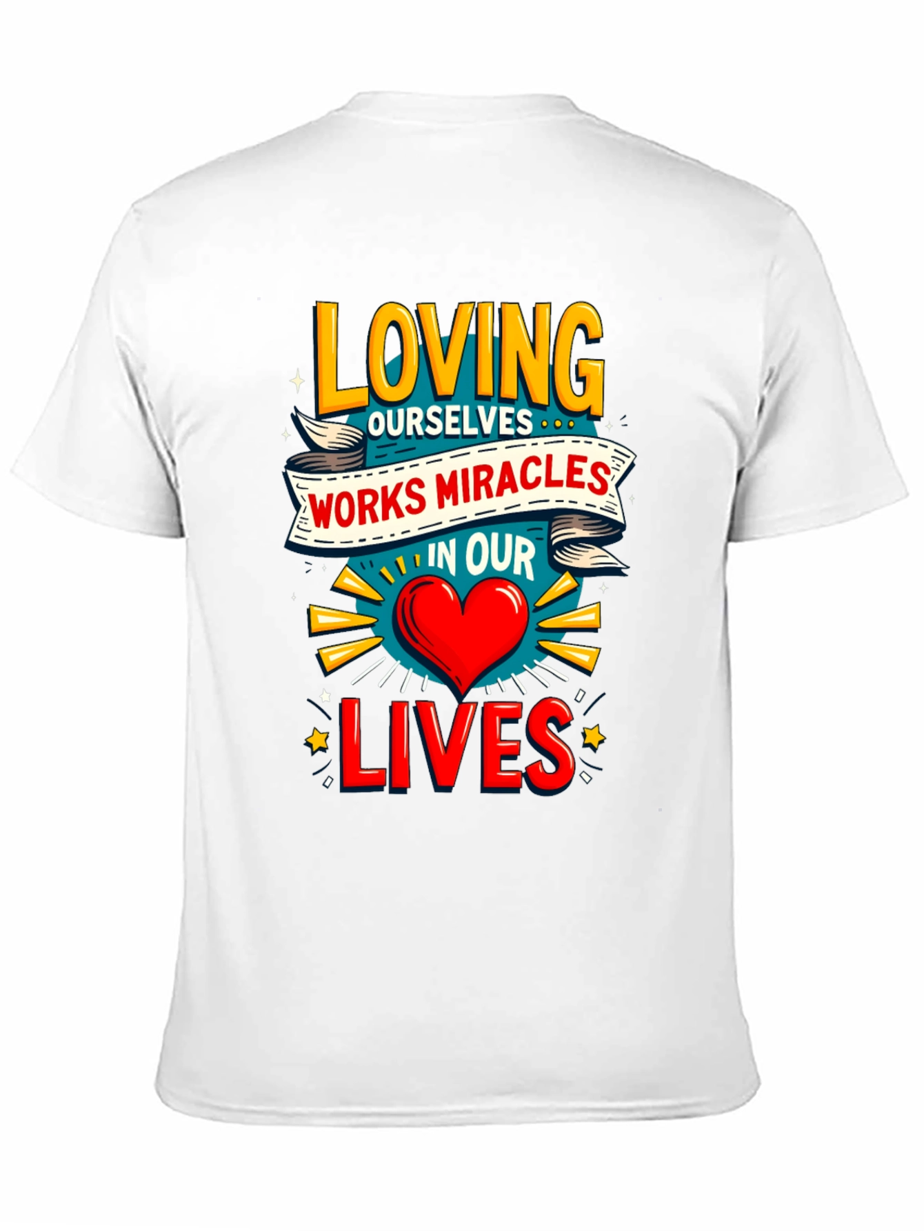 Loving Ourselves Graphic Tee - Black Cotton T-Shirt