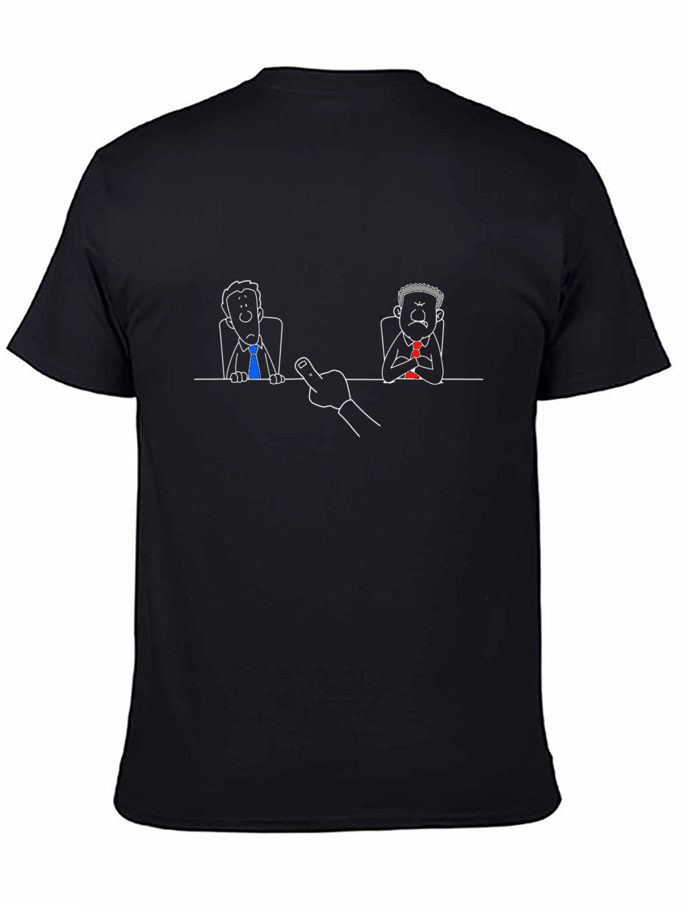 Funny Middle Finger Graphic Tee - Black T-Shirt