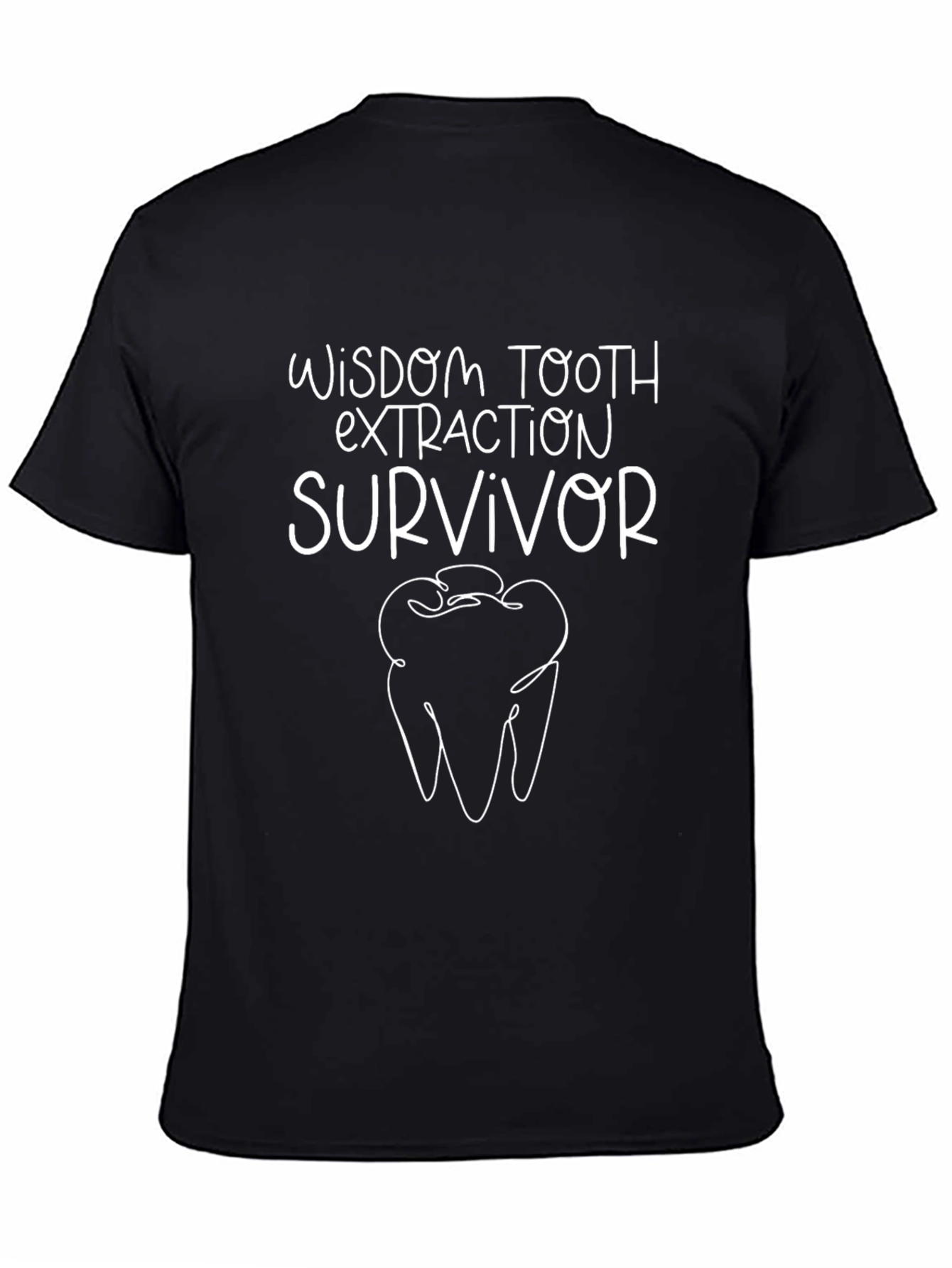 Wisdom Tooth Extraction Survivor Graphic T-Shirt