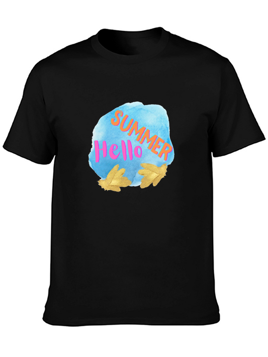 Summer Hello T-Shirt - Trendy Graphic Tee