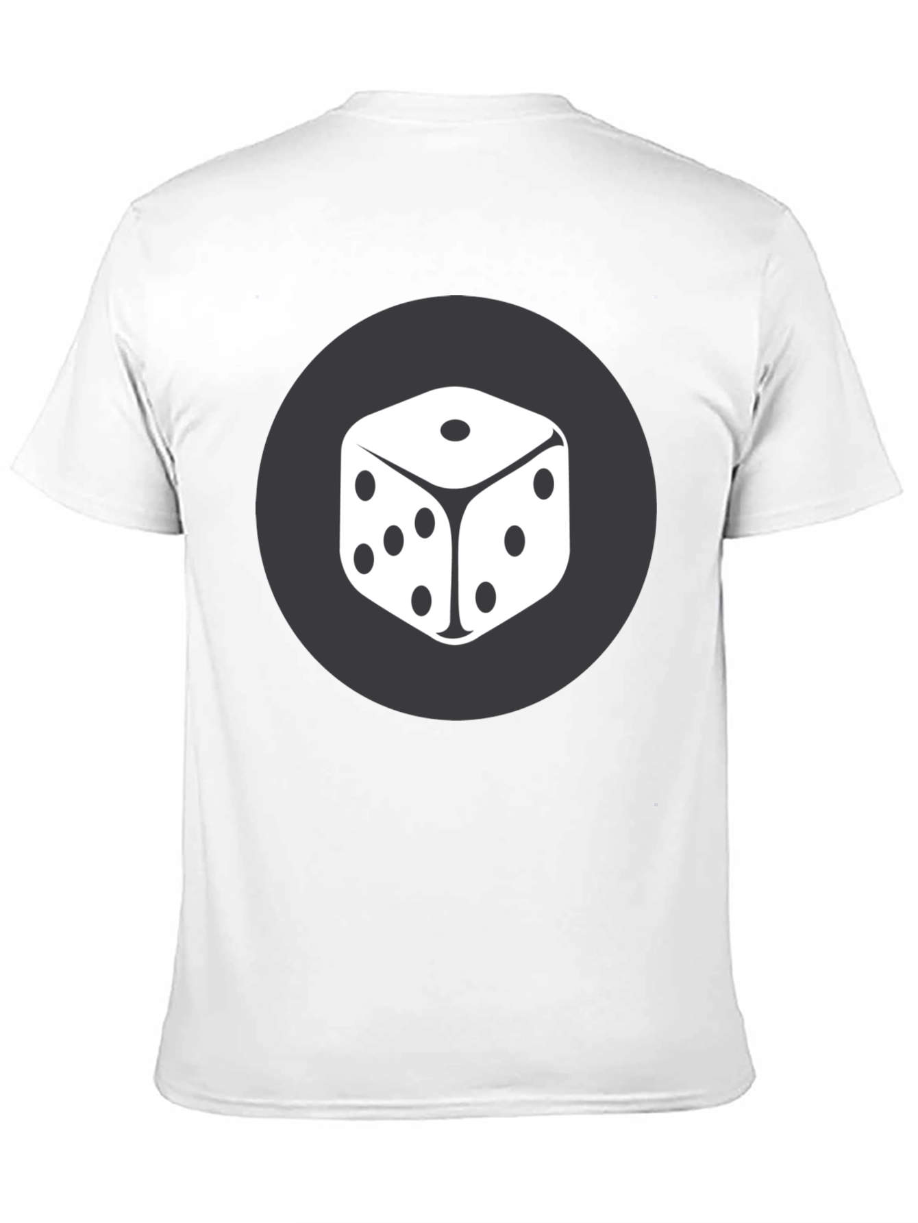Dice Graphic Tee - Black Cotton Casual