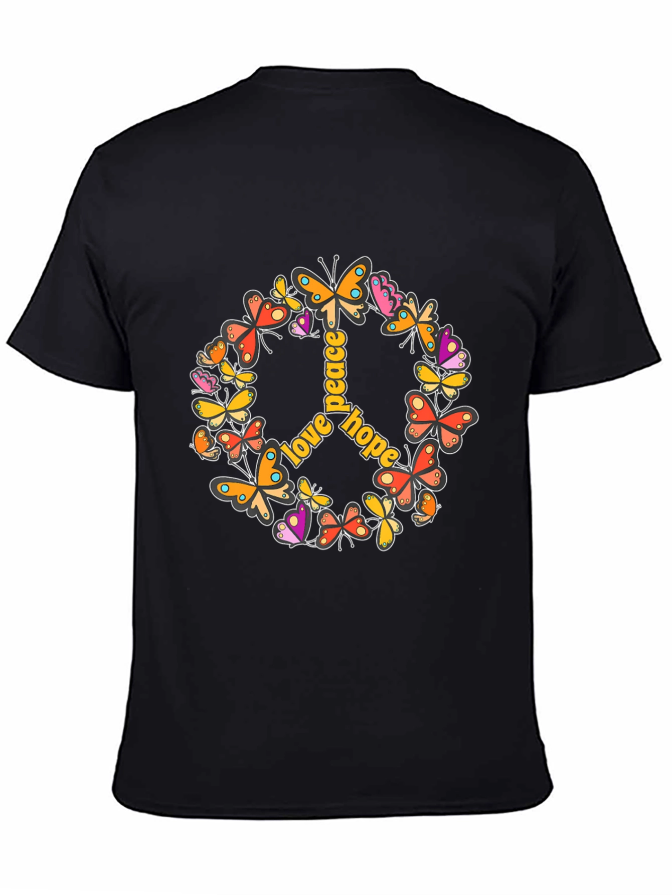Love Peace Hope Butterfly Graphic Tee