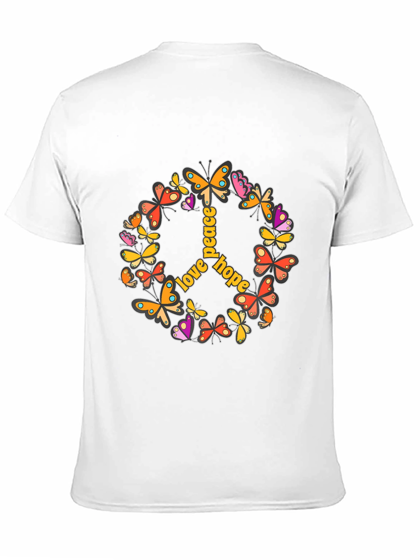 Love Peace Hope Butterfly Graphic Tee