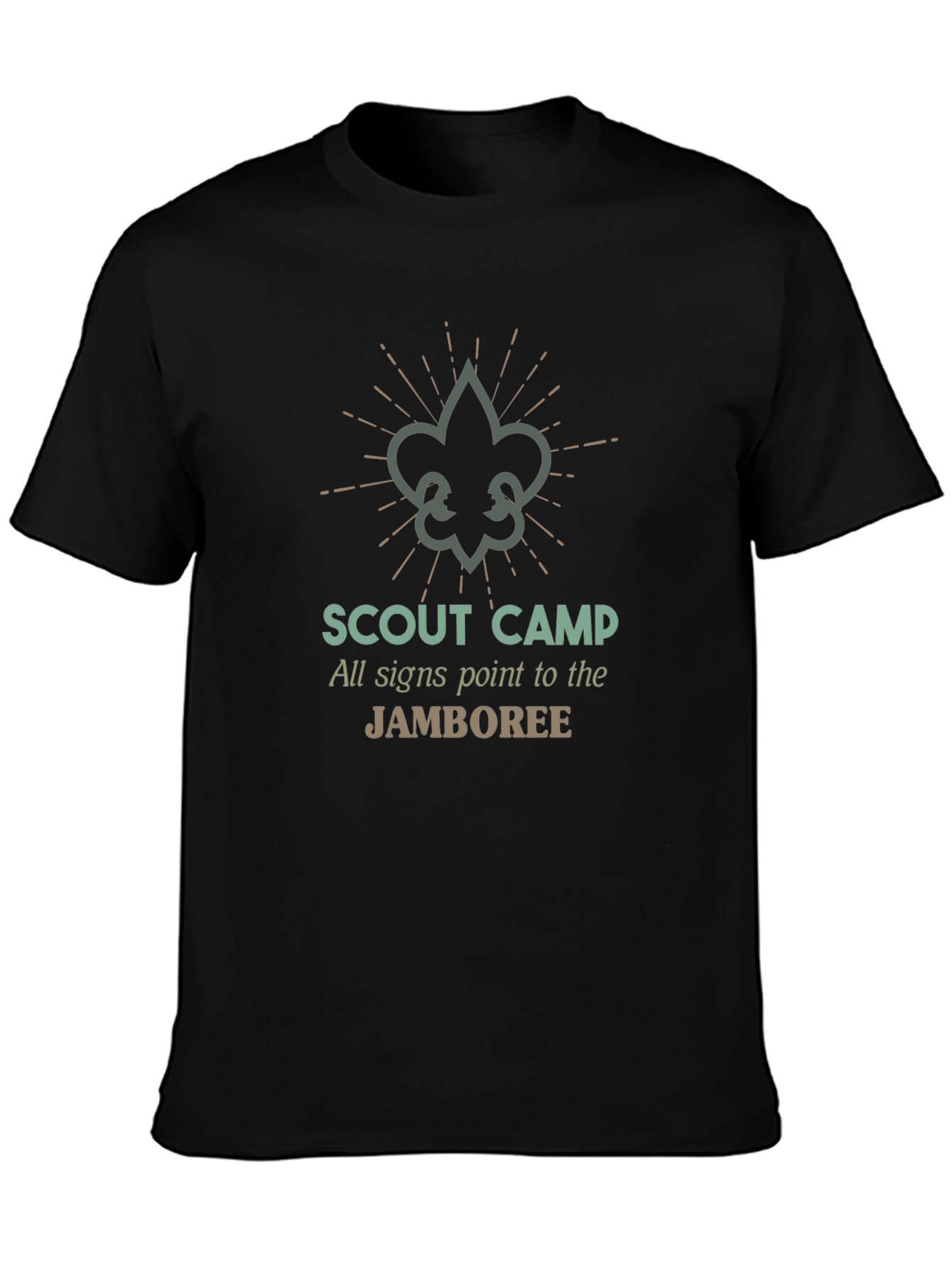 Scout Camp Jamboree Black T-Shirt