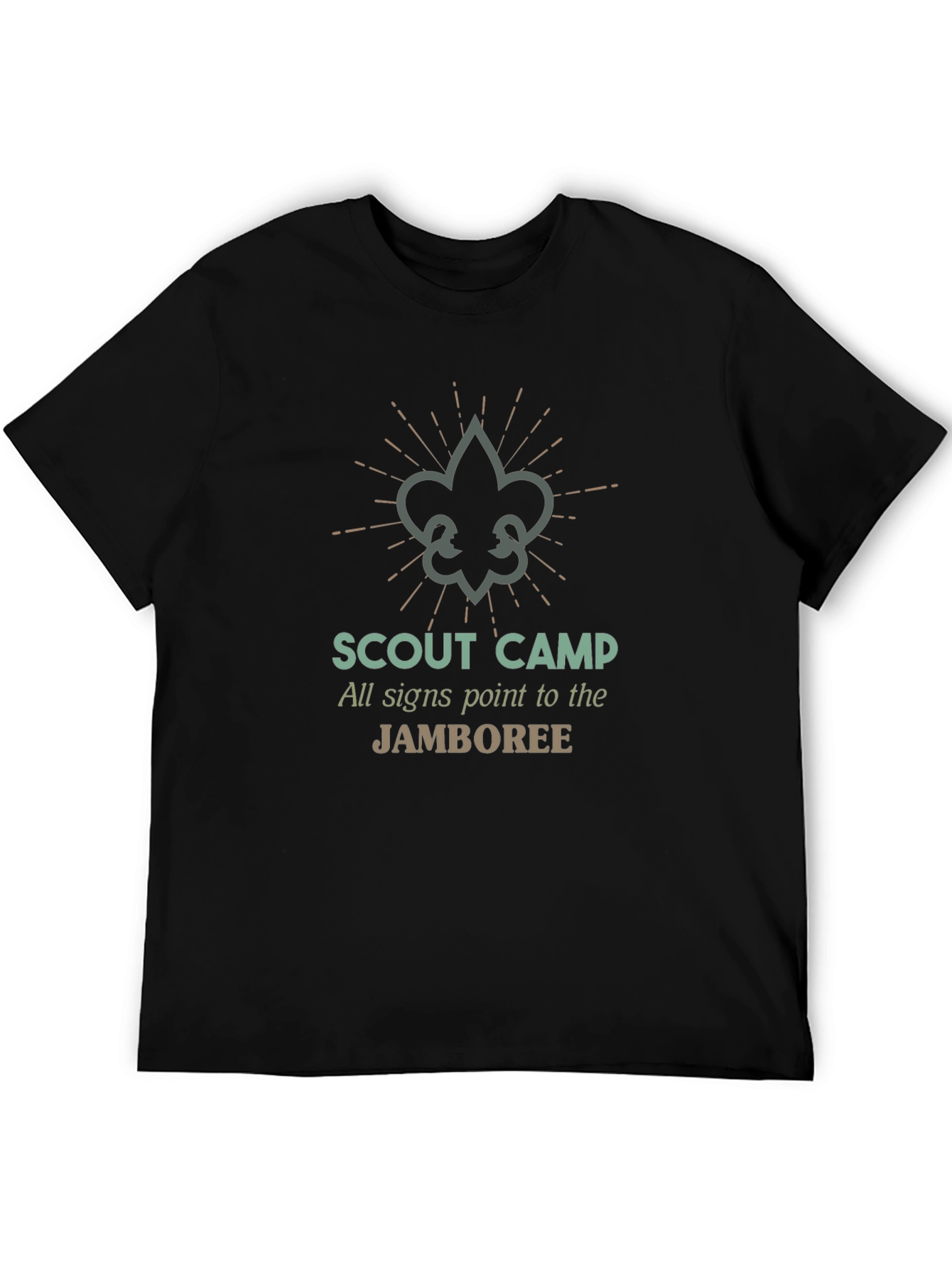 Scout Camp Jamboree Black T-Shirt