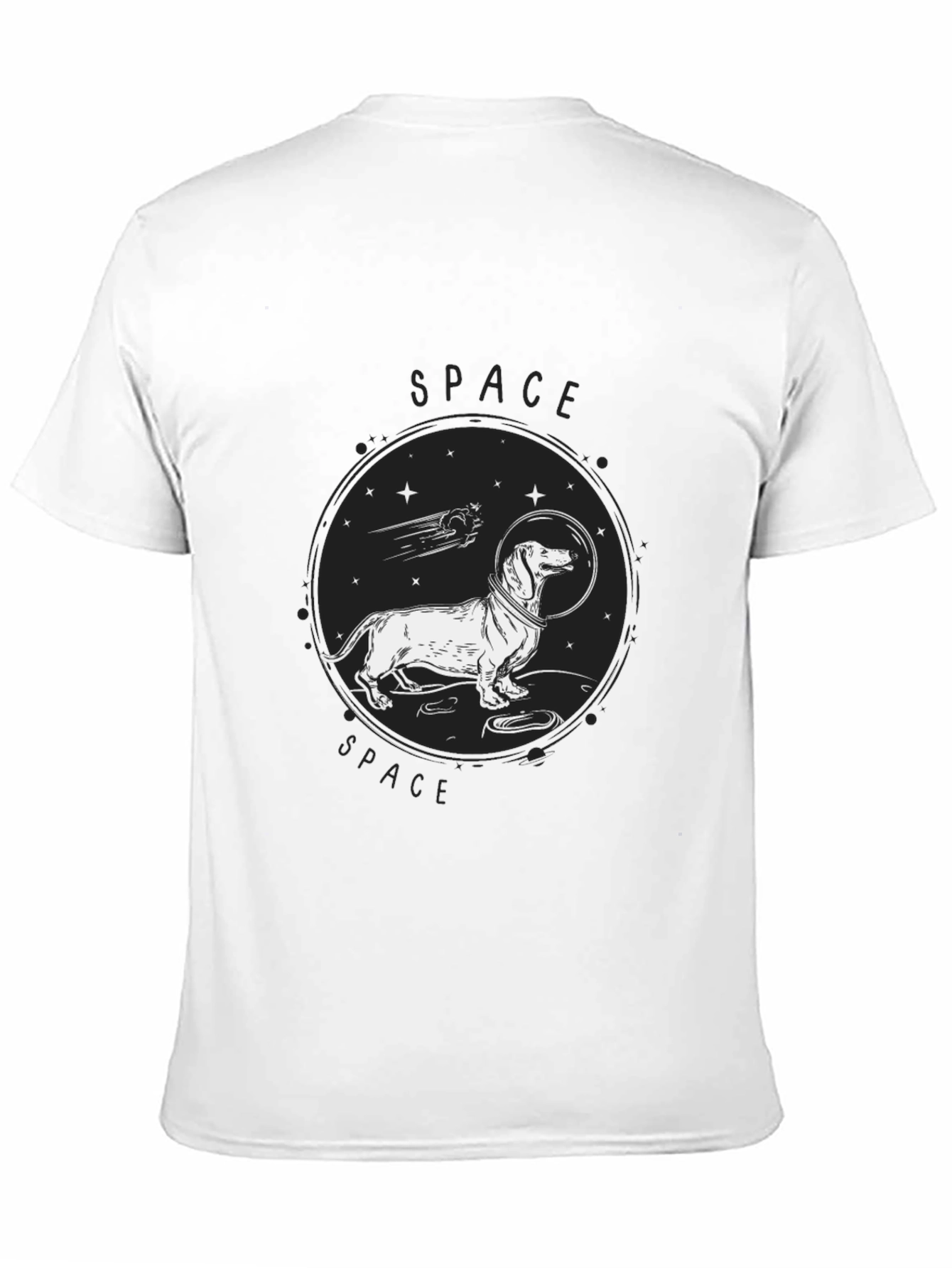 Space Dachshund T-Shirt - Funny Dog Tee