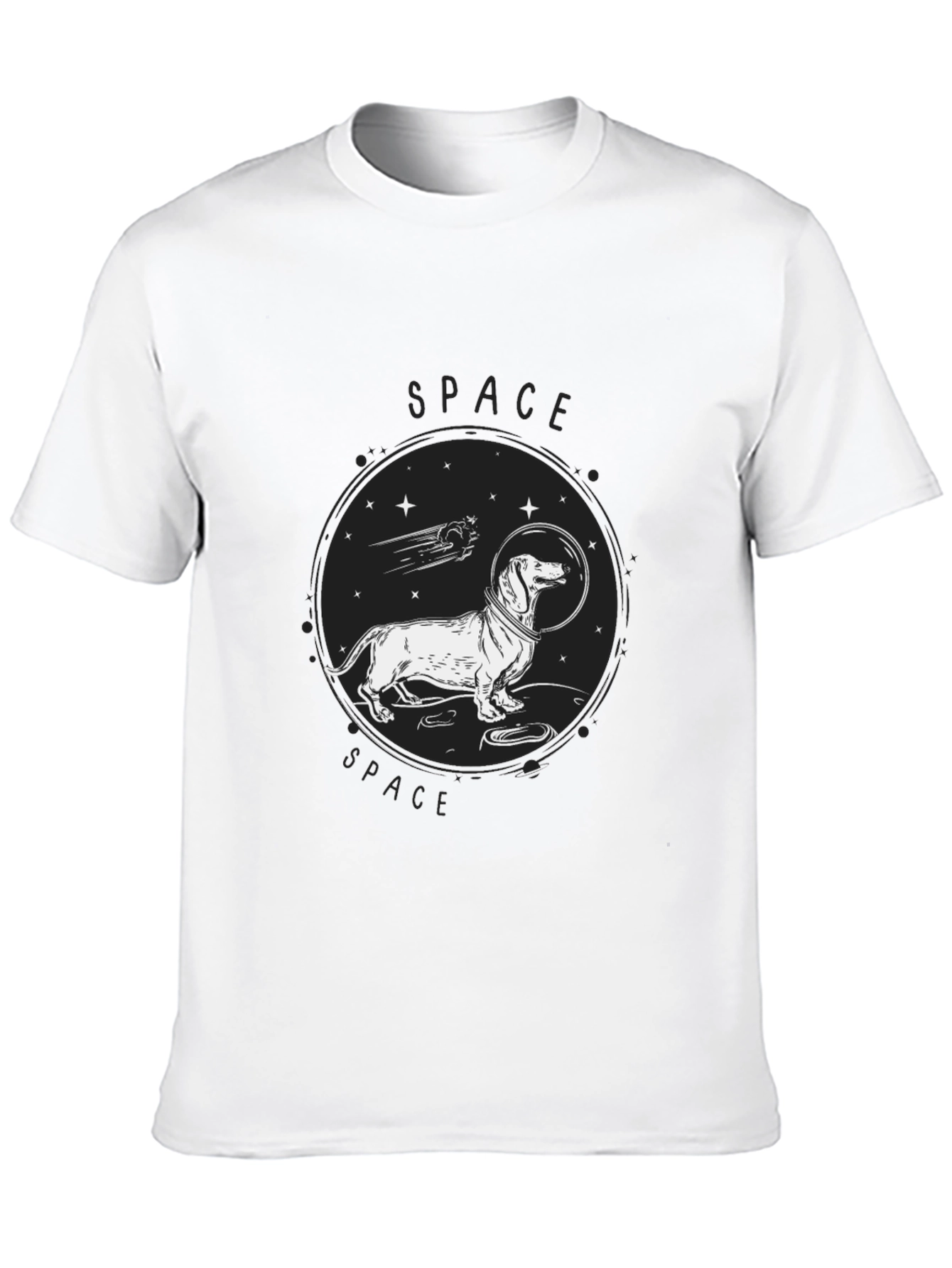 Space Dachshund T-Shirt - Funny Dog Tee