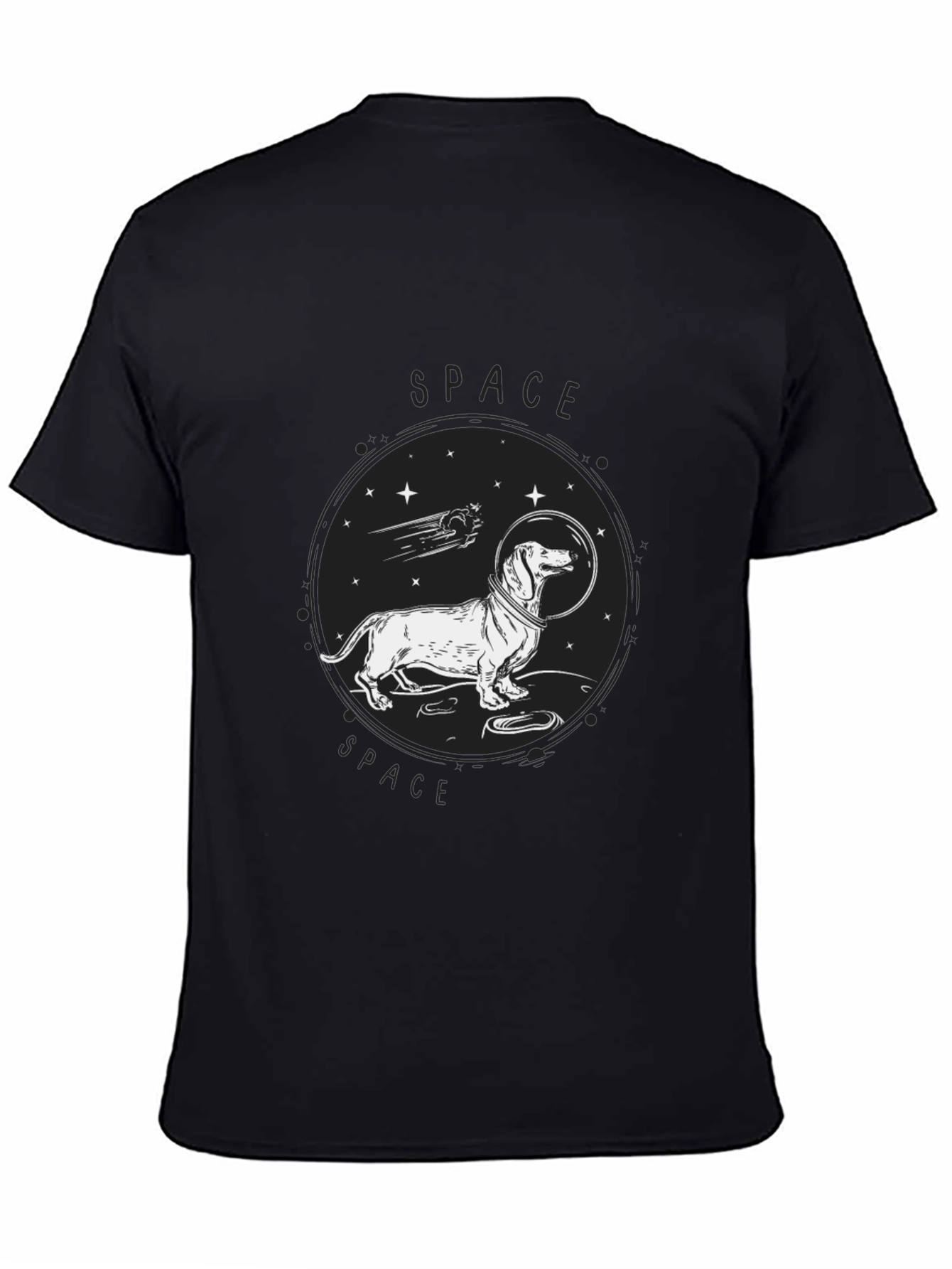 Space Dachshund T-Shirt - Funny Dog Tee