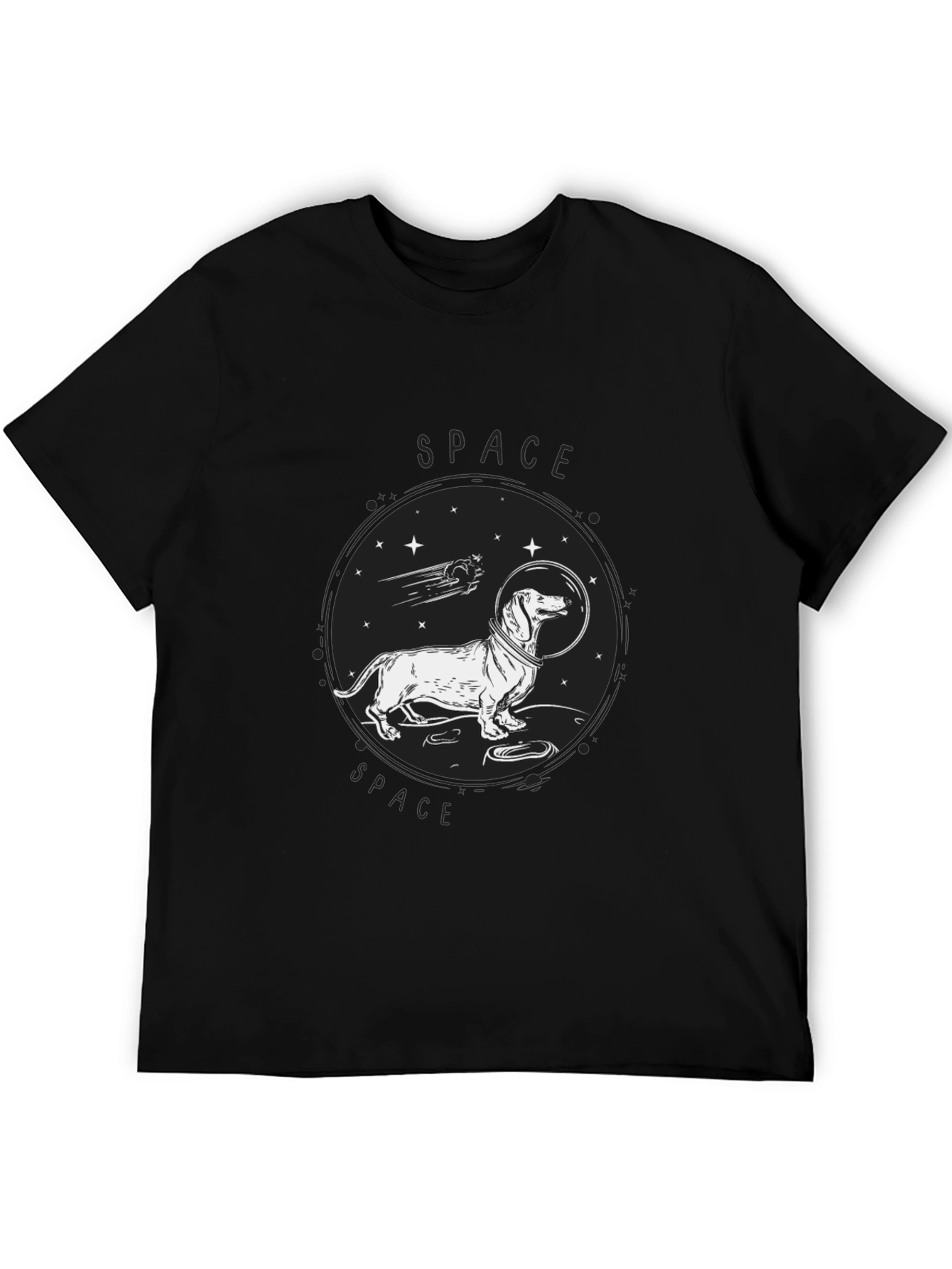 Space Dachshund T-Shirt - Funny Dog Tee