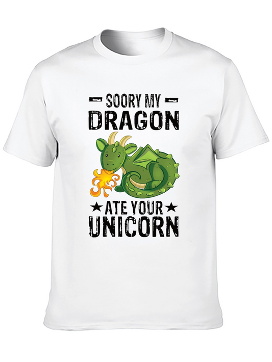 Dragon Ate Unicorn T-Shirt - Funny Graphic Tee