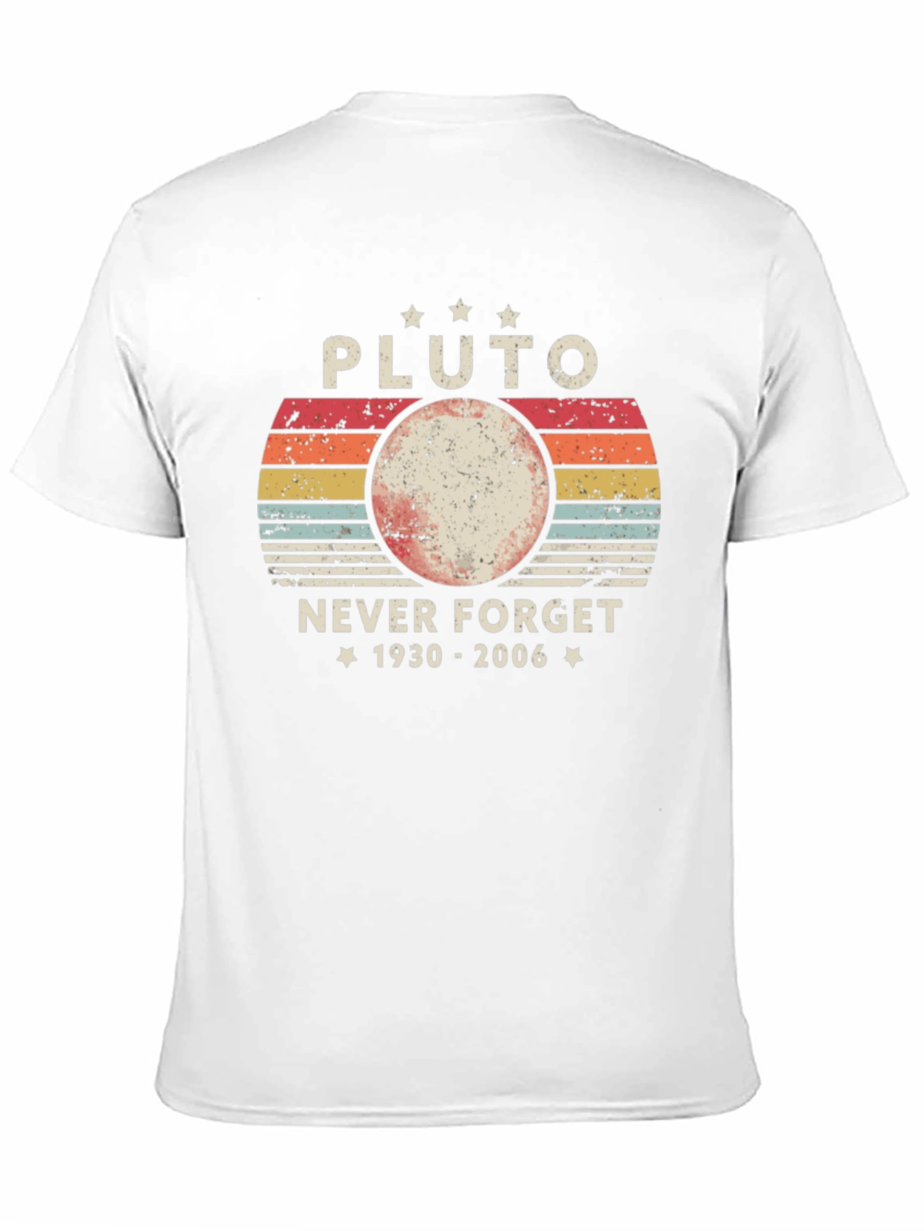 Pluto Never Forget T-Shirt Retro Style