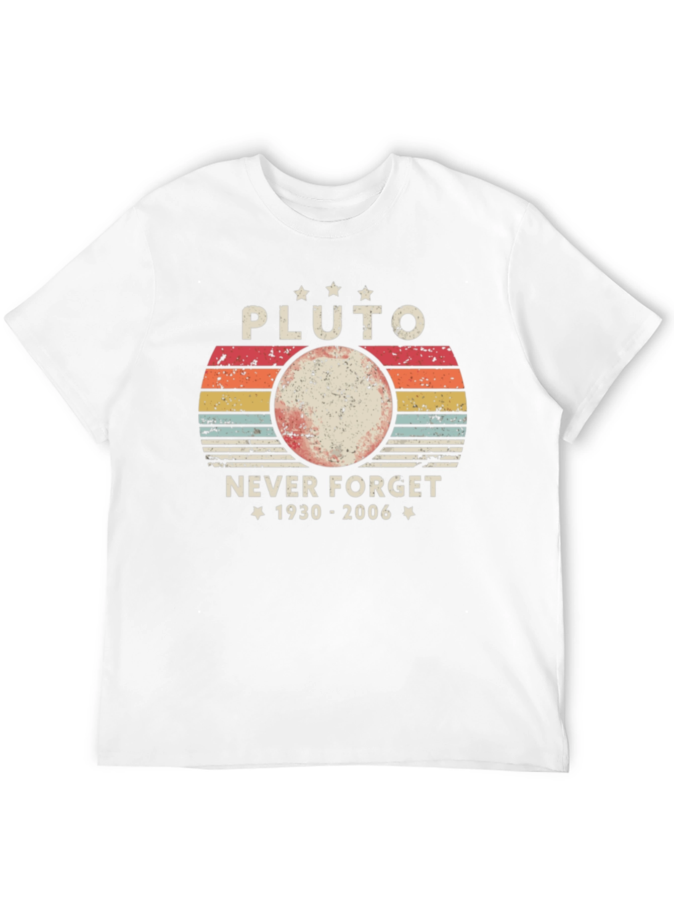 Pluto Never Forget T-Shirt Retro Style