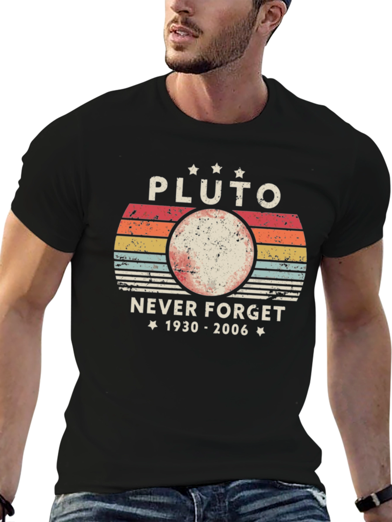 Pluto Never Forget T-Shirt Retro Style