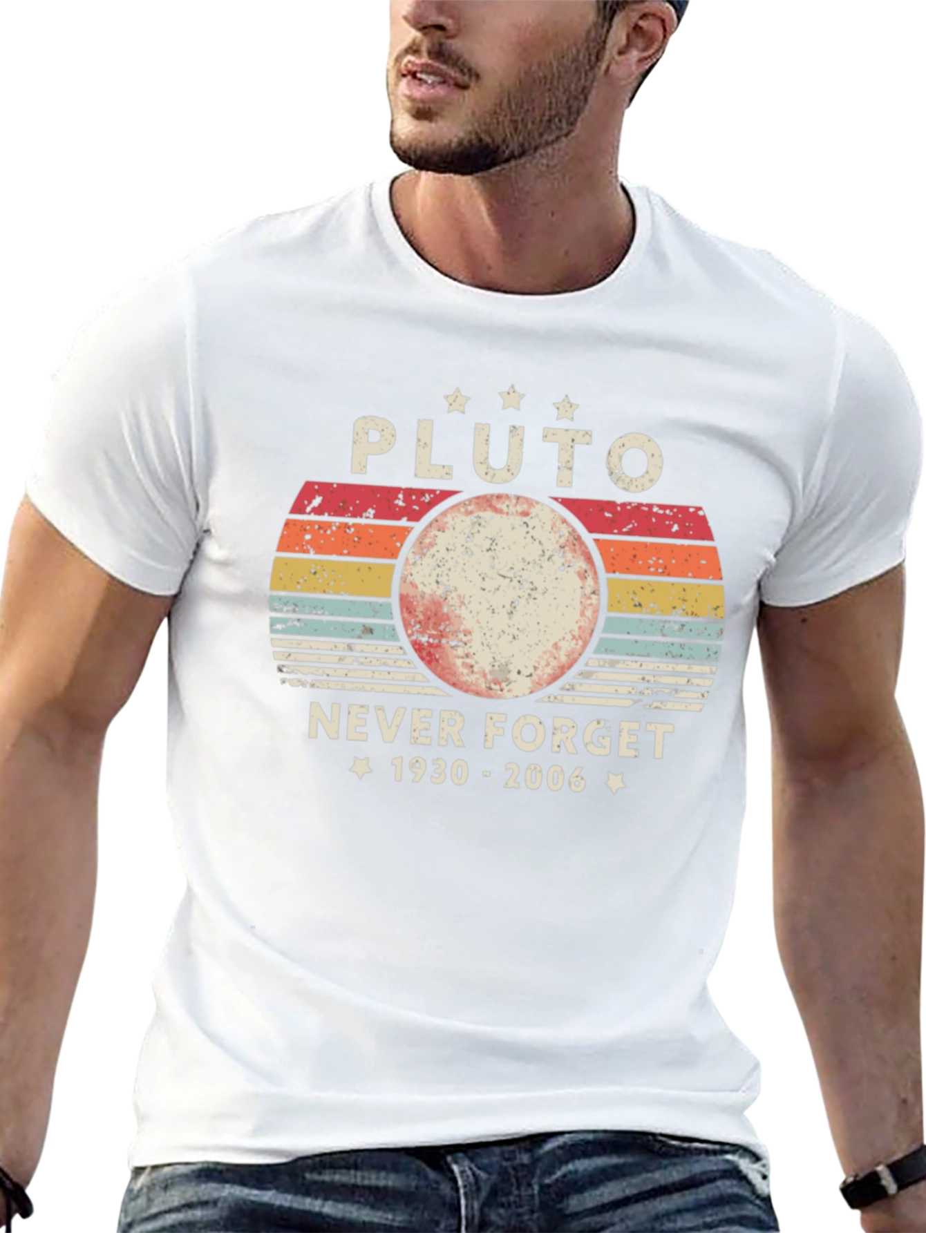 Pluto Never Forget T-Shirt Retro Style