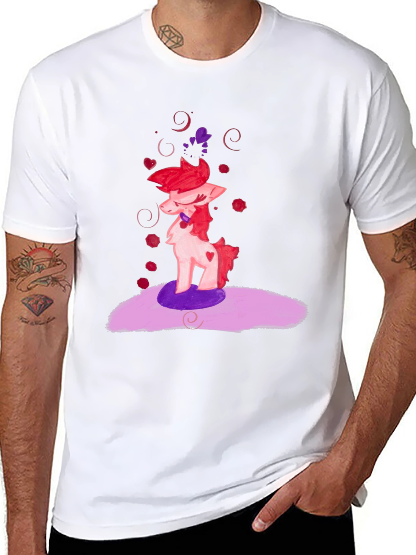 Fantasy Pony Graphic T-Shirt - Unique Art Tee