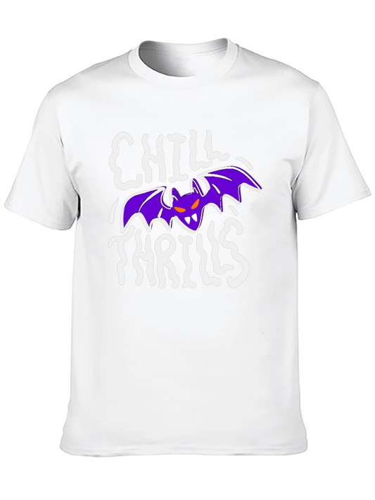 Chill Thrills Bat Graphic Tee - Halloween T-Shirt