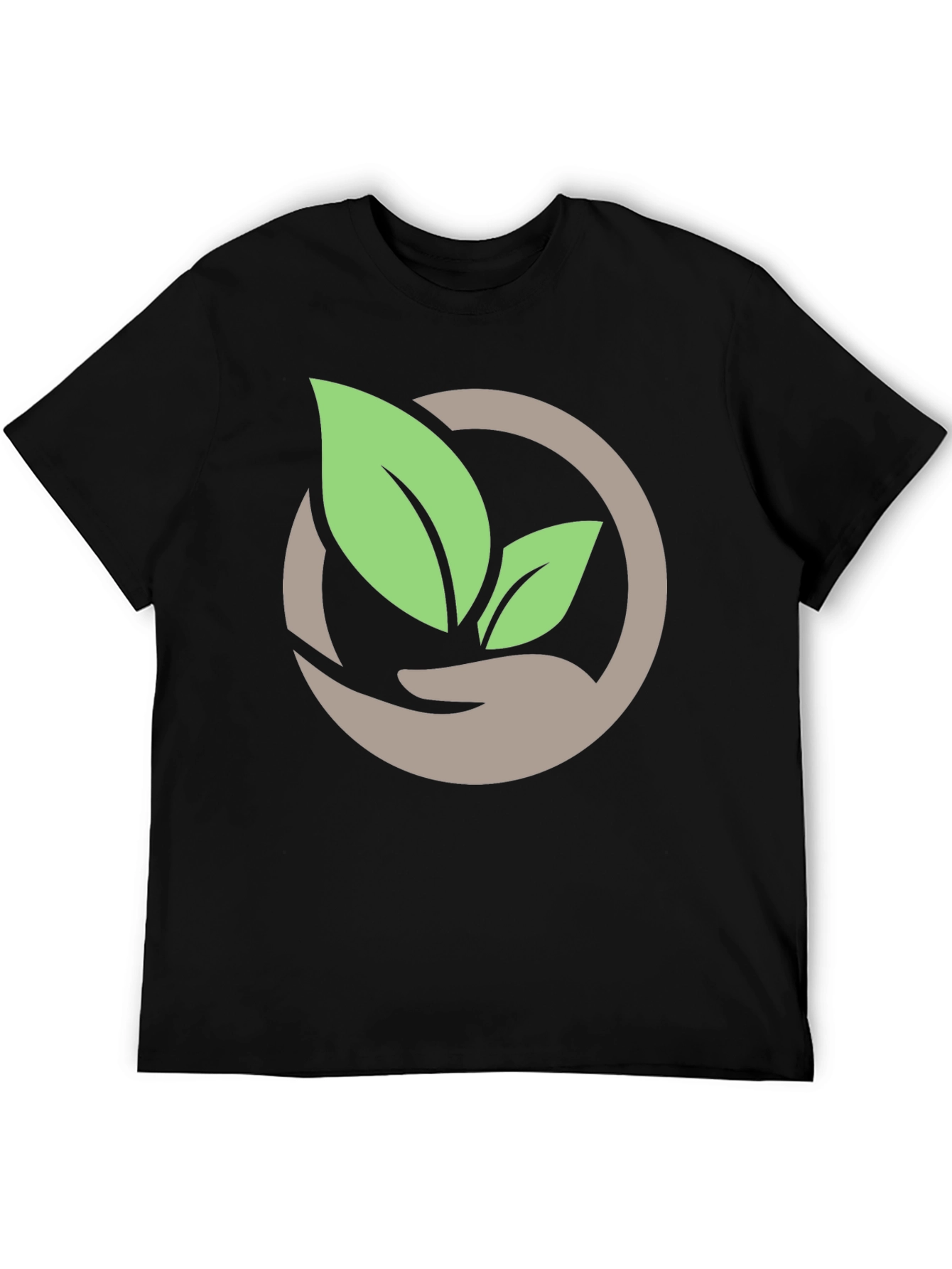 Eco-Friendly Leaf Graphic T-Shirt