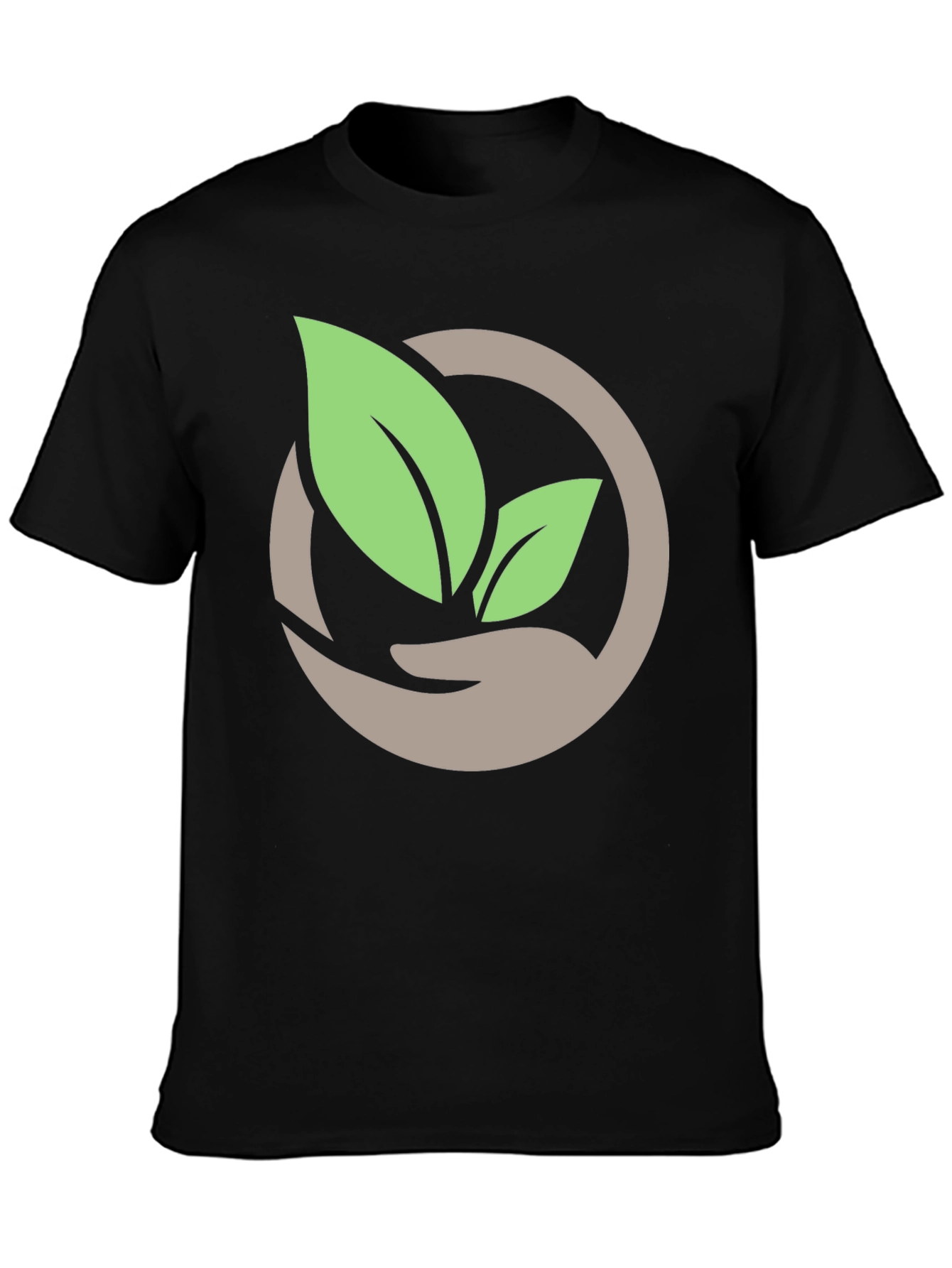 Eco-Friendly Leaf Graphic T-Shirt