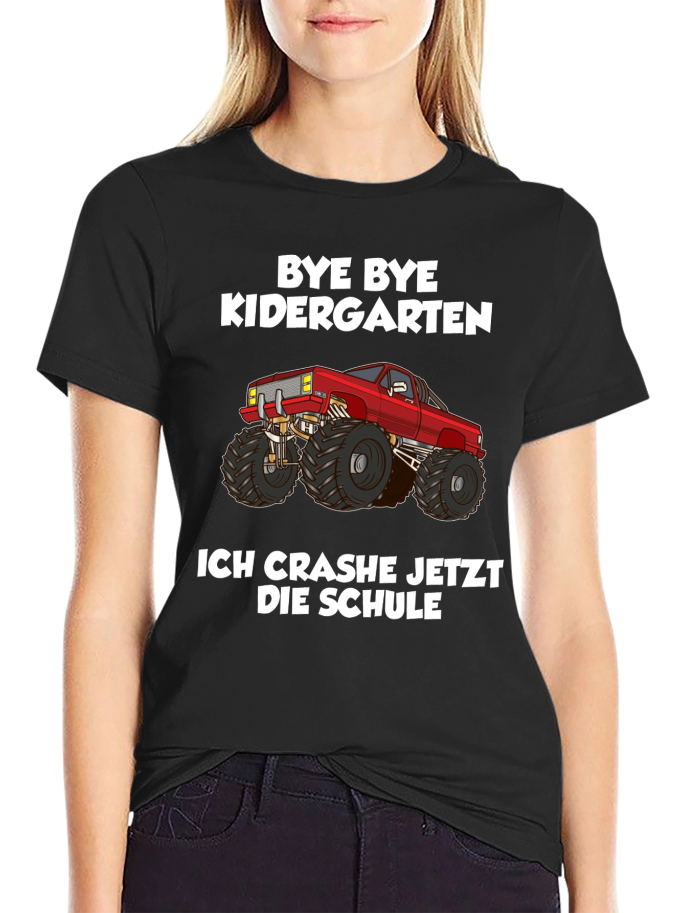 Bye Bye Kindergarten Monster Truck Tee