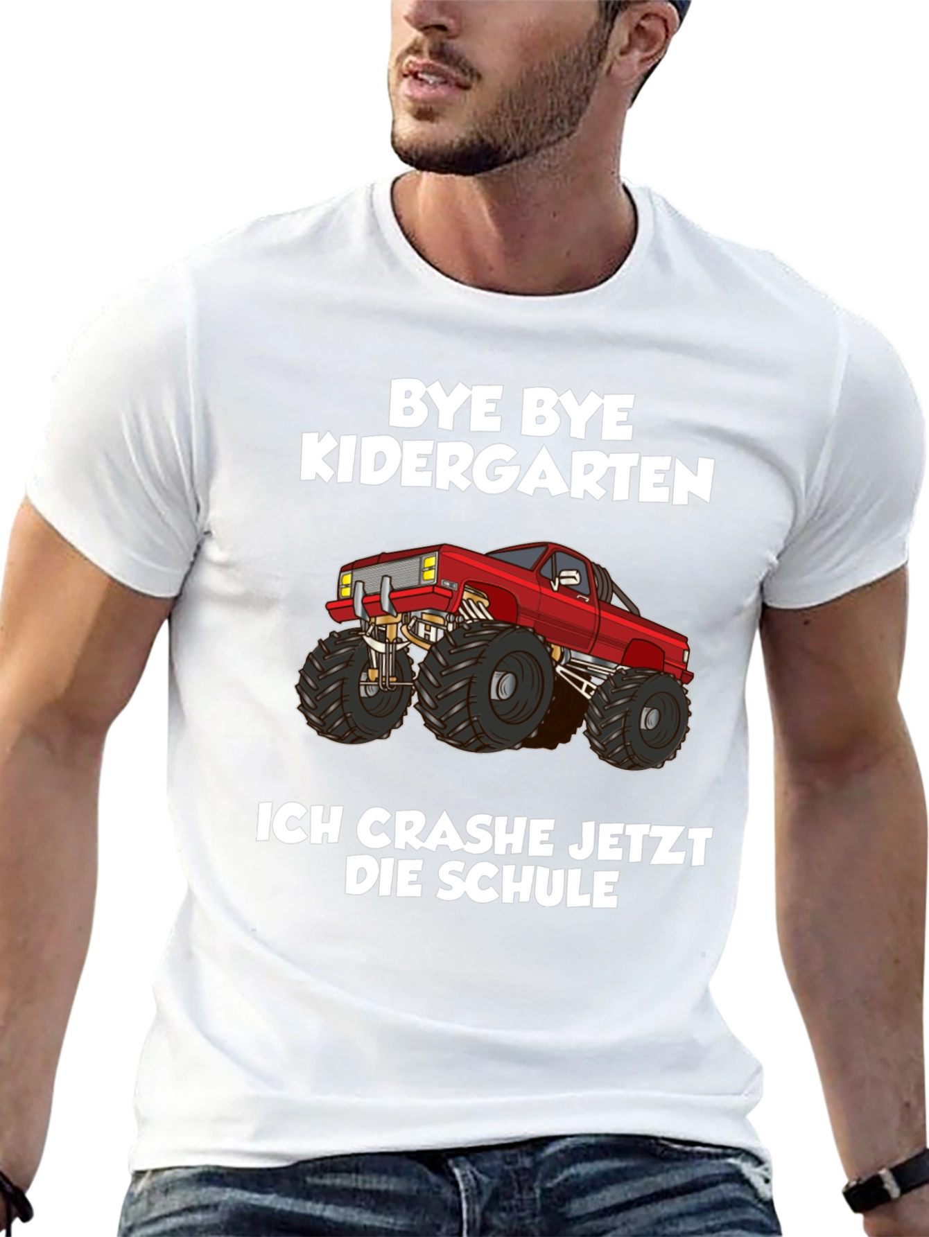 Bye Bye Kindergarten Monster Truck Tee