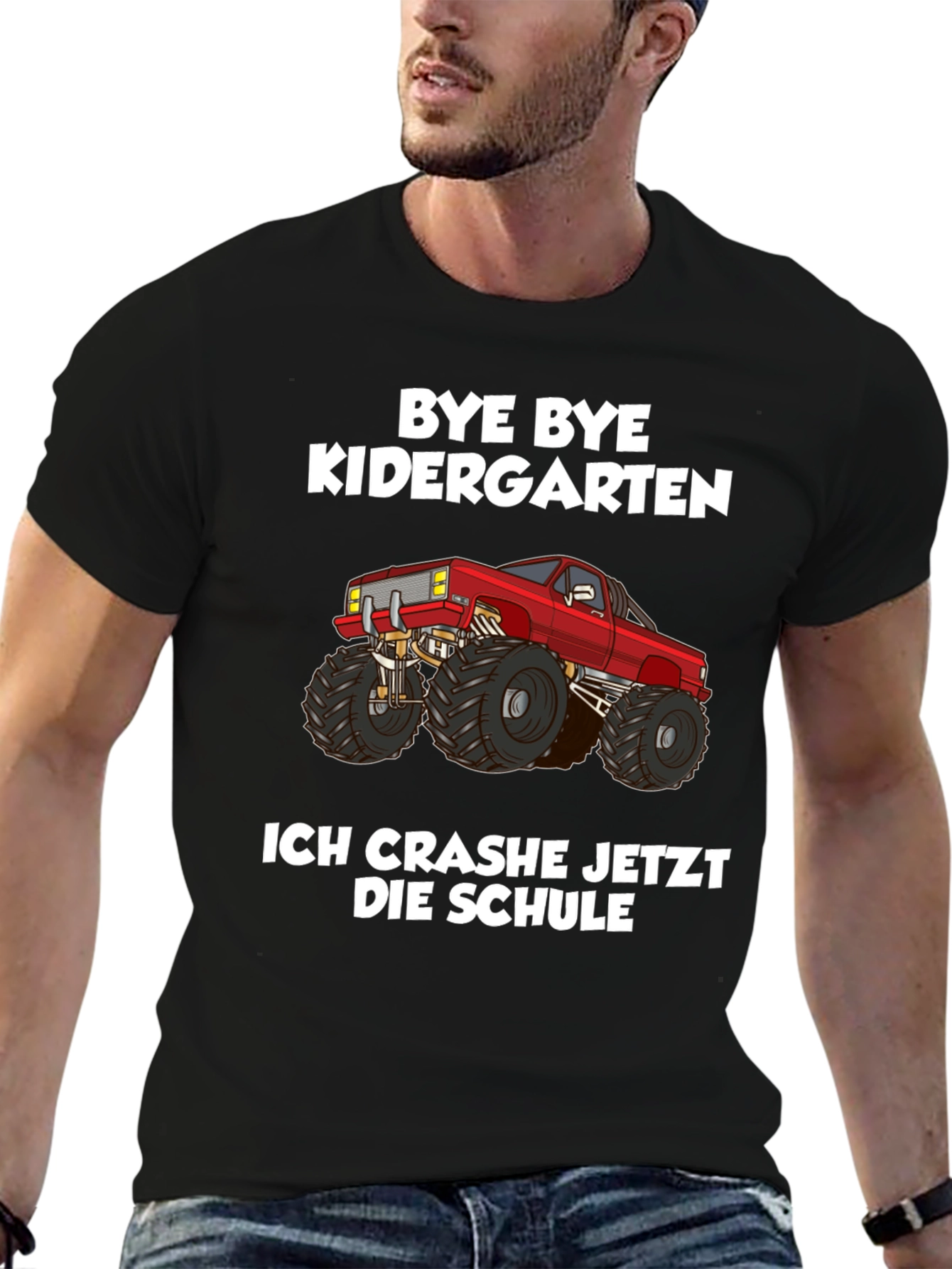 Bye Bye Kindergarten Monster Truck Tee