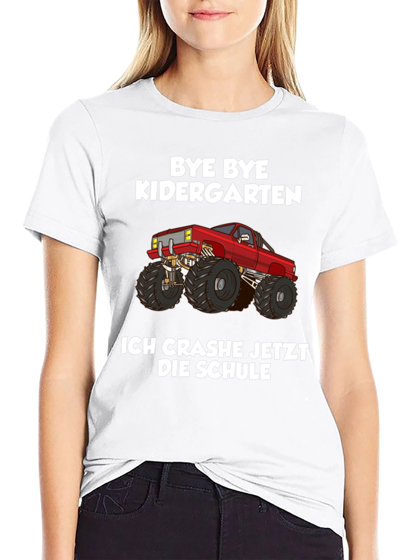 Bye Bye Kindergarten Monster Truck Tee