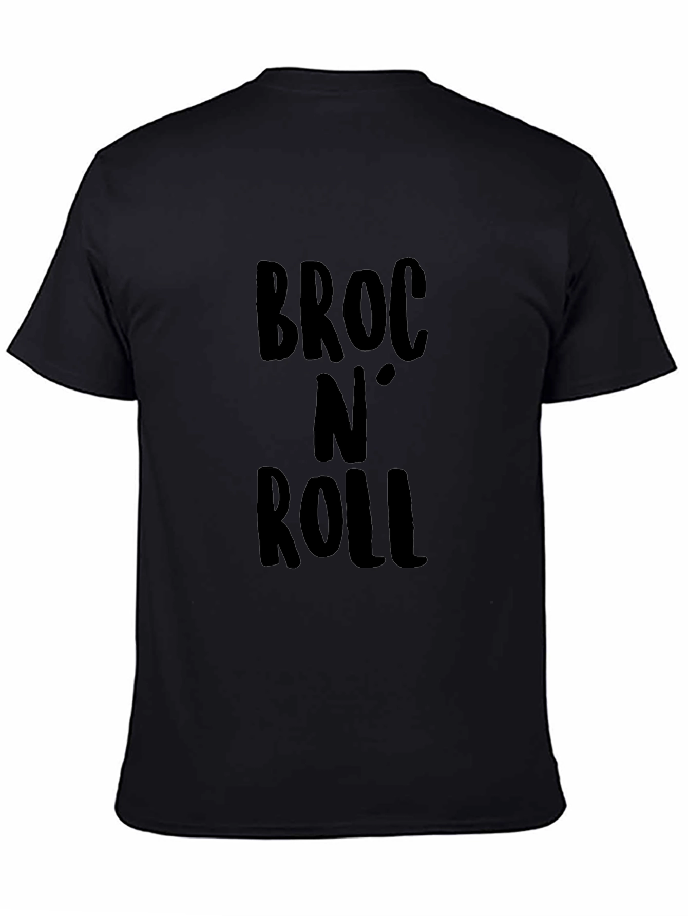 Broc N Roll Graphic T-Shirt - Black Casual Tee